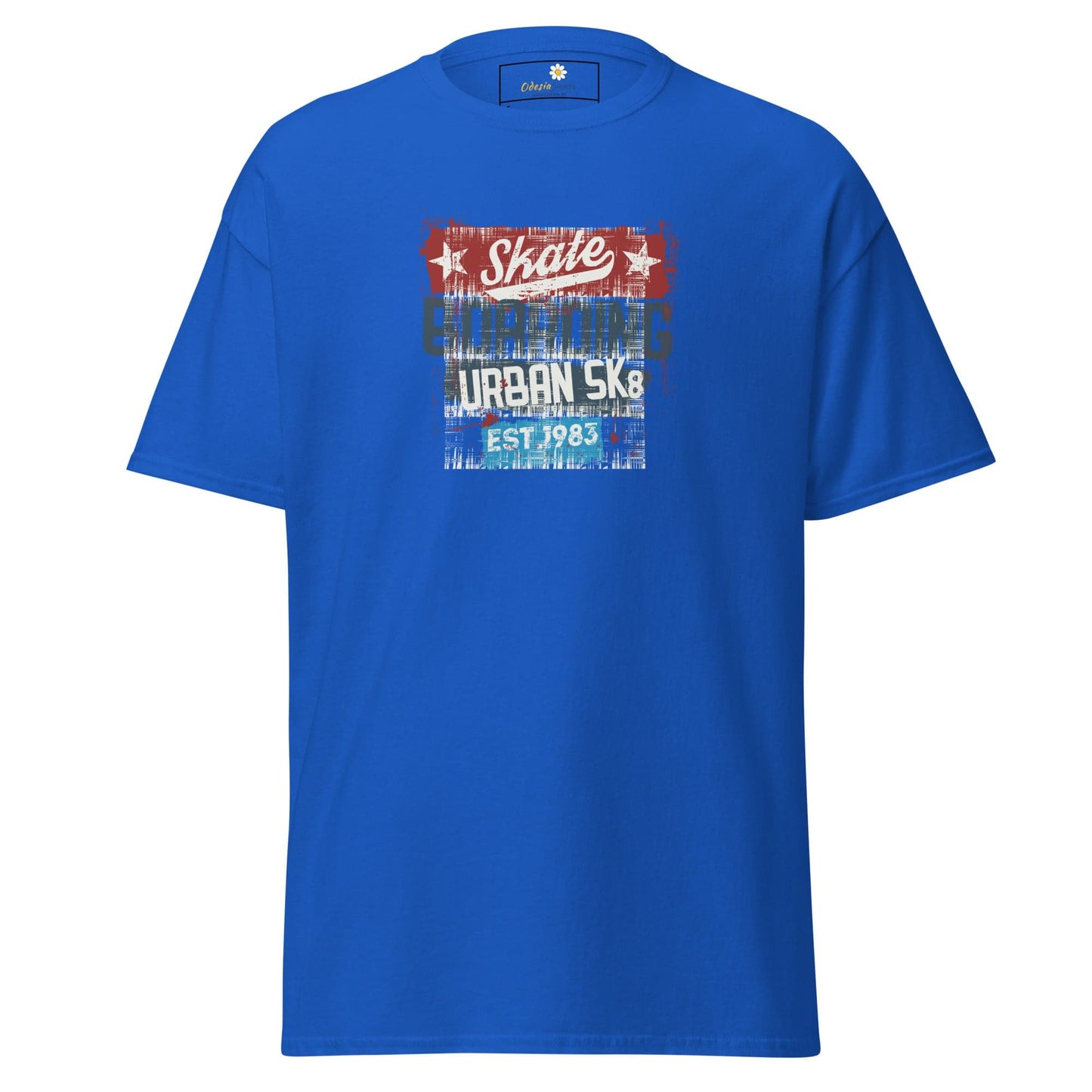 Unisex classic t-shirt - URBAN SKATE - REGULAR - Royal / S