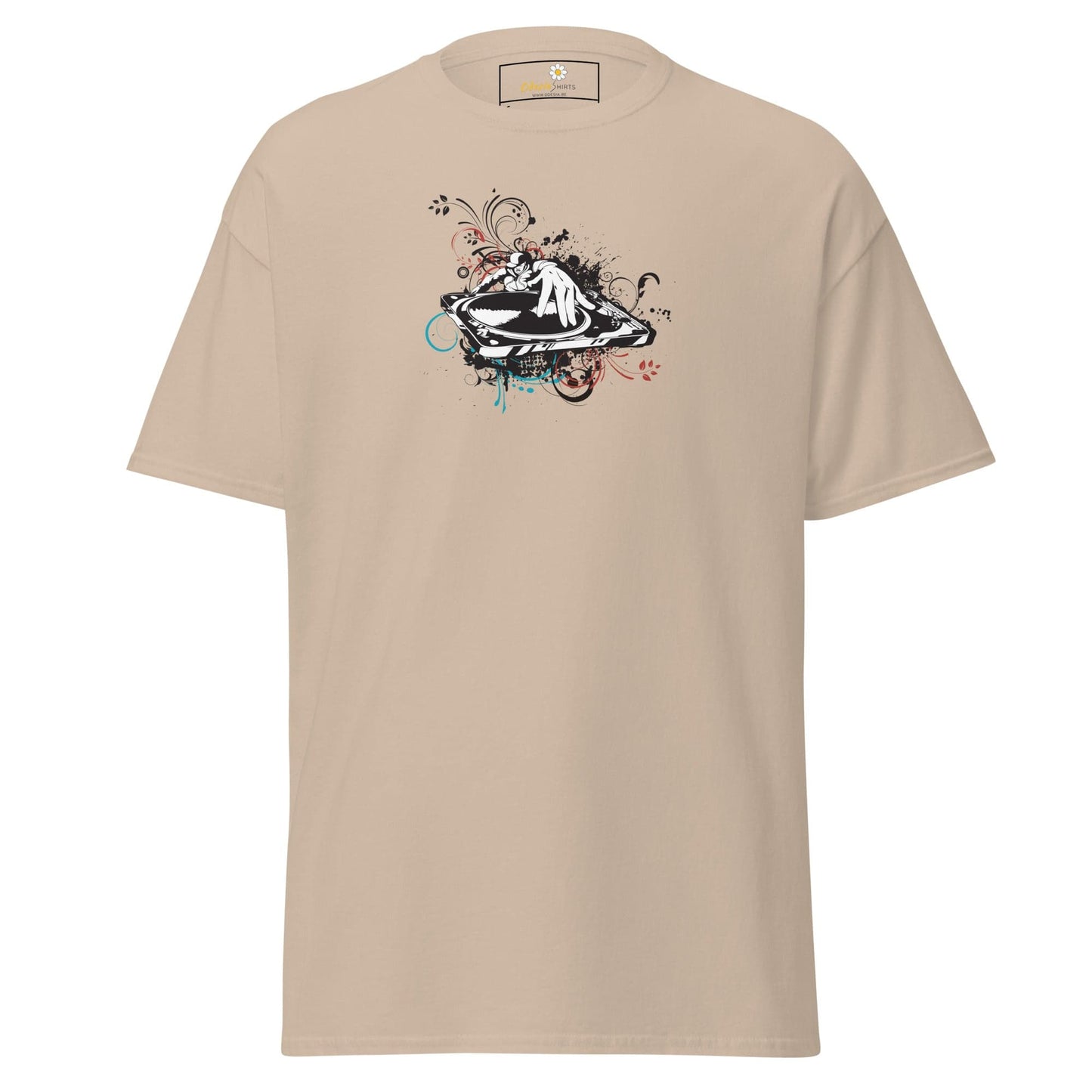 Unisex classic tee - MUSIC DISK JOCKEY - REGULAR - Sand / S