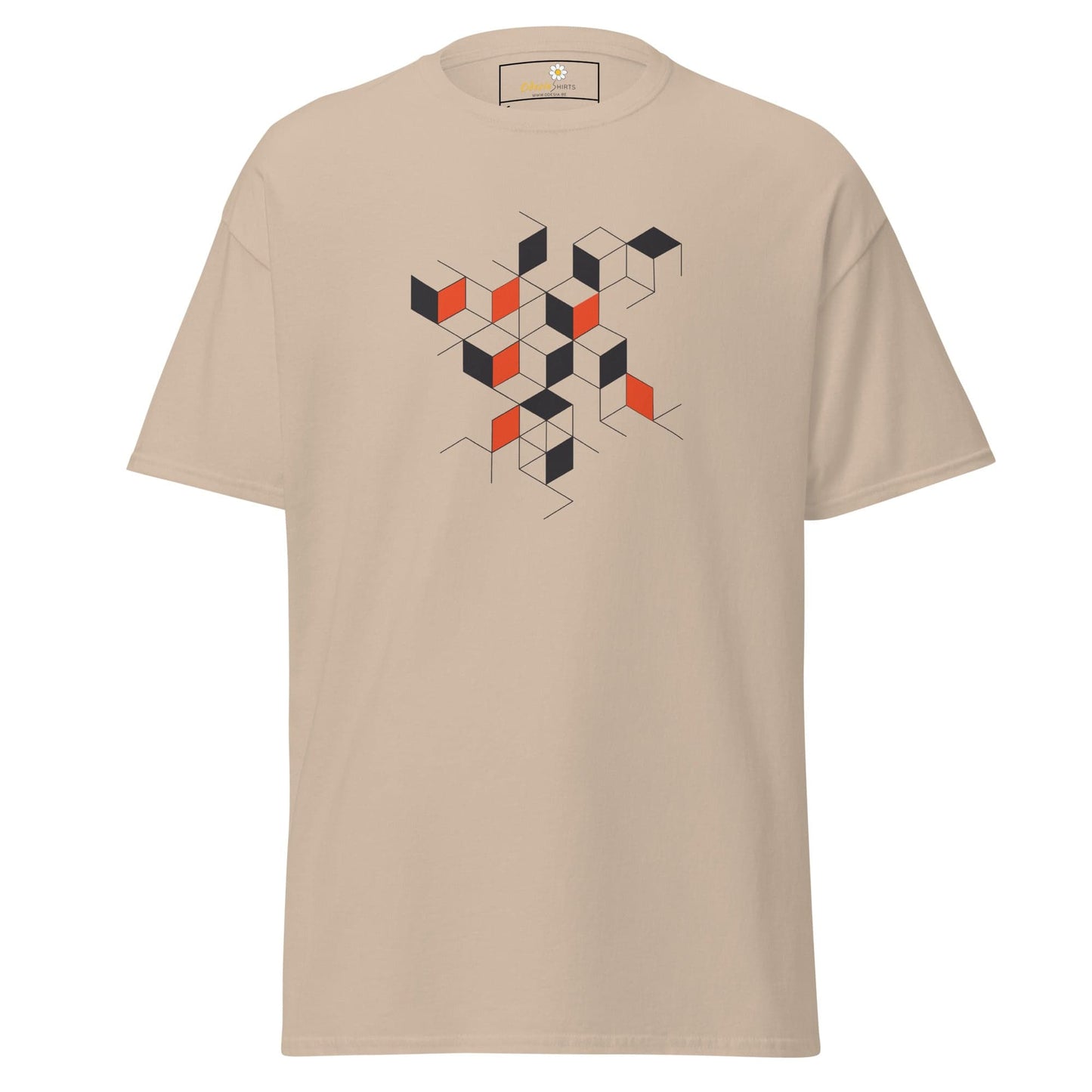 Unisex classic tee - ABSTRACT SQUARES - REGULAR - Sand / S
