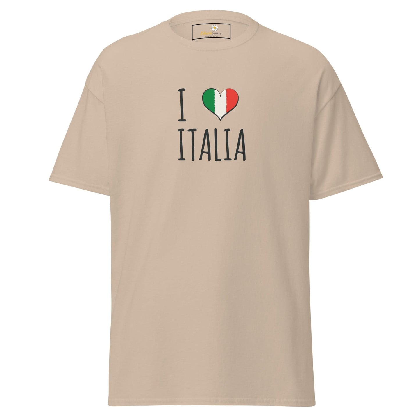Unisex classic tee - COUNTRY I LOVE ITALY - REGULAR - Sand / S
