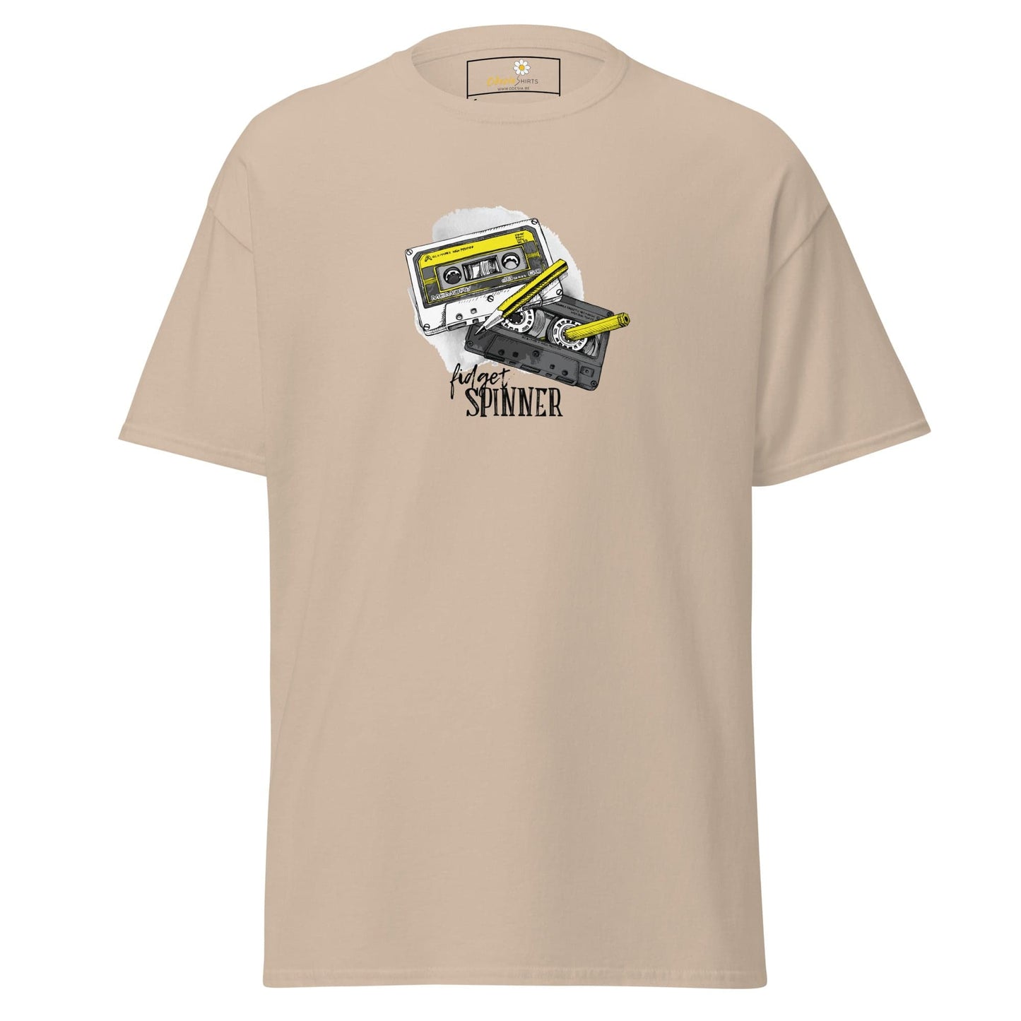 Unisex classic t-shirt - MUSIC TAPE SPINNER - REGULAR - Sand / S