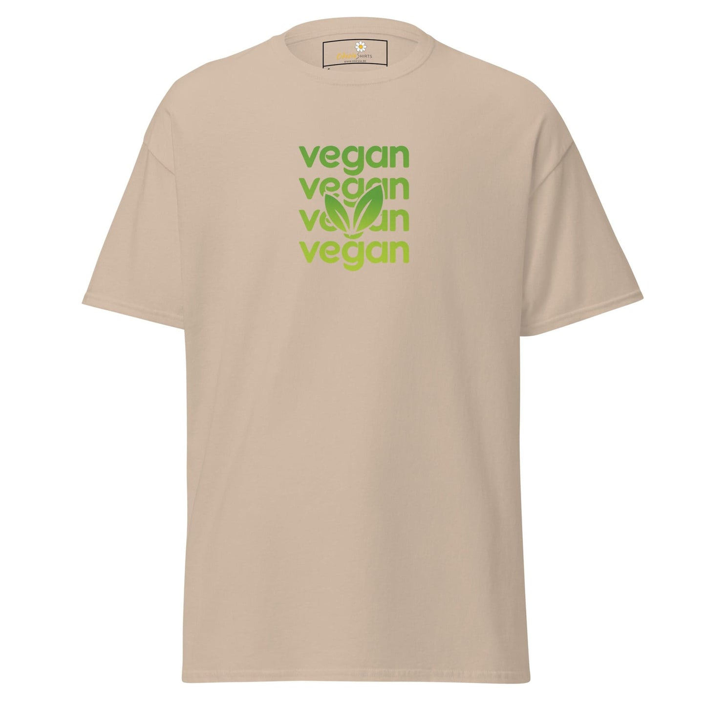Unisex classic tee - GREEN VEGAN - REGULAR - Sand / S