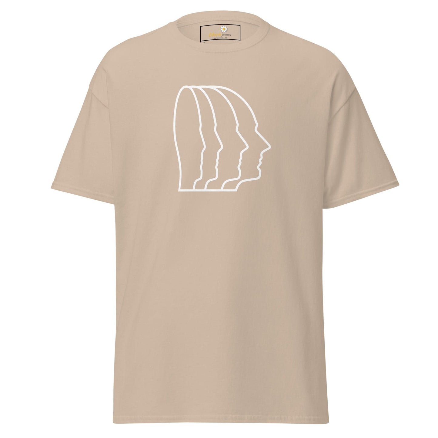 Unisex classic tee - ABSTRACT HEAD ONE - REGULAR - Sand / S