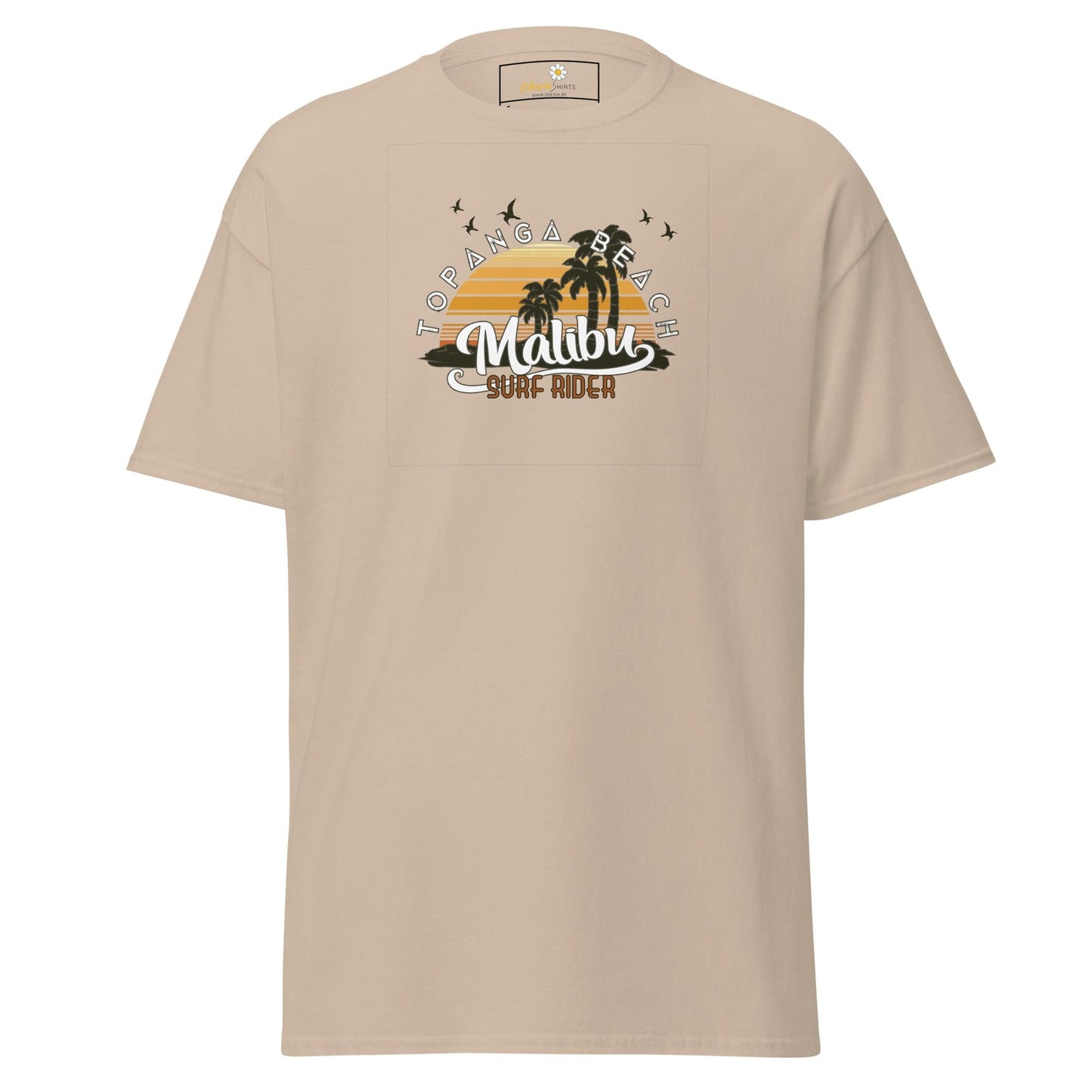 Unisex classic t-shirt - SUMMER MALIBU SURF RIDER - REGULAR - Sand / S