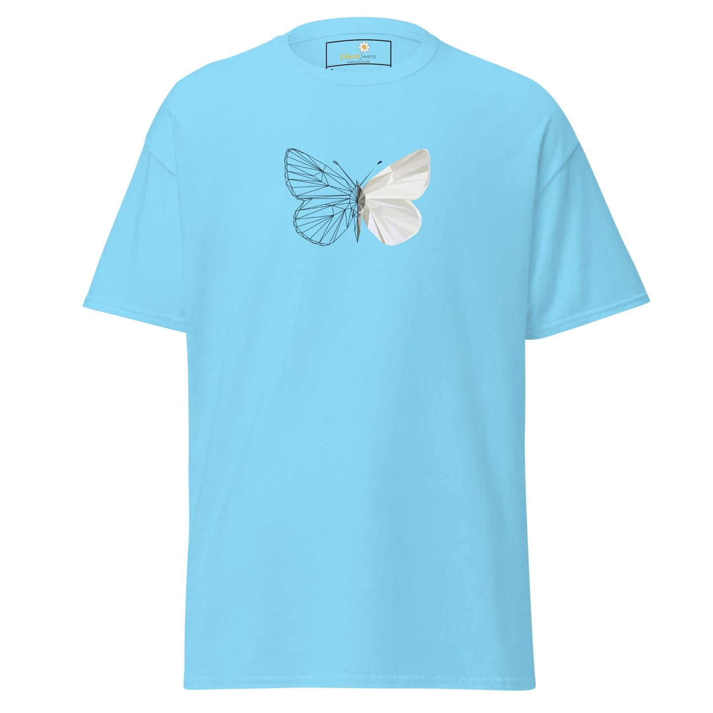 Unisex classic tee - ANIMALS BUTTERFLY - REGULAR - Sky / S