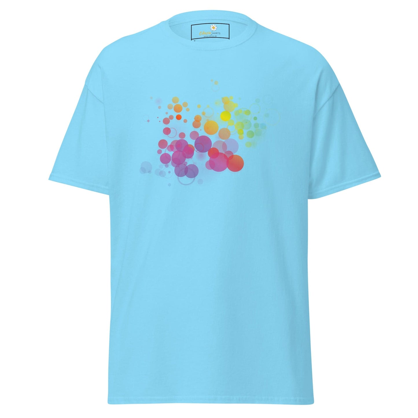 Unisex classic tee - ABSTRACT BUBBLES - REGULAR - Sky / S