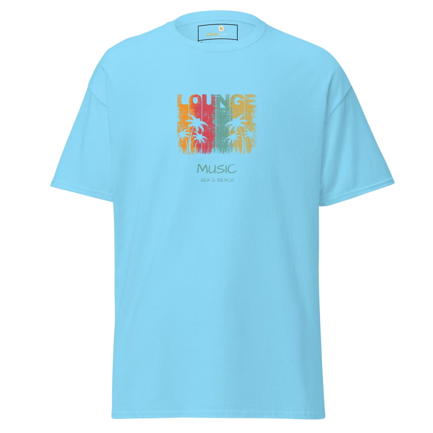 Unisex classic tee - MUSIC LOUNGE - REGULAR - Sky / S