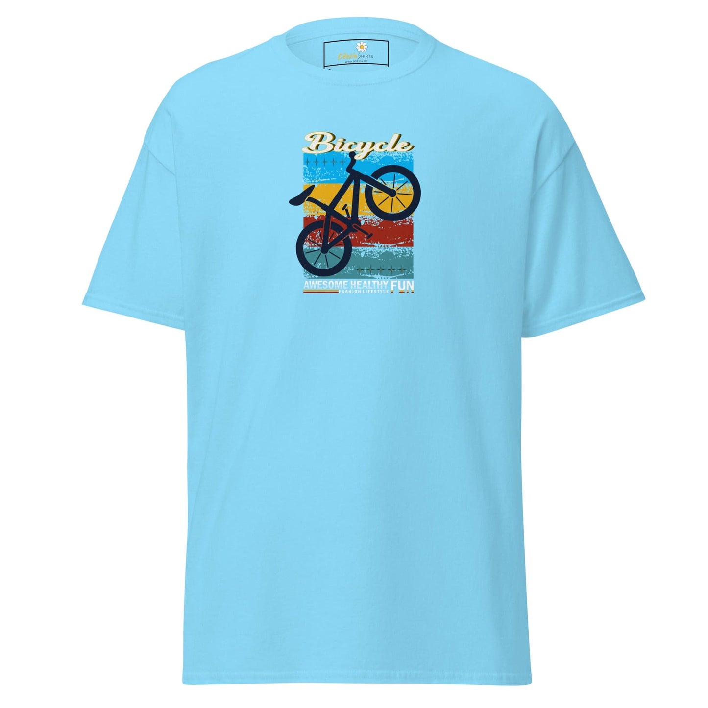 Unisex classic tee - SPORT BICYCLE FUN - REGULAR - Sky / S