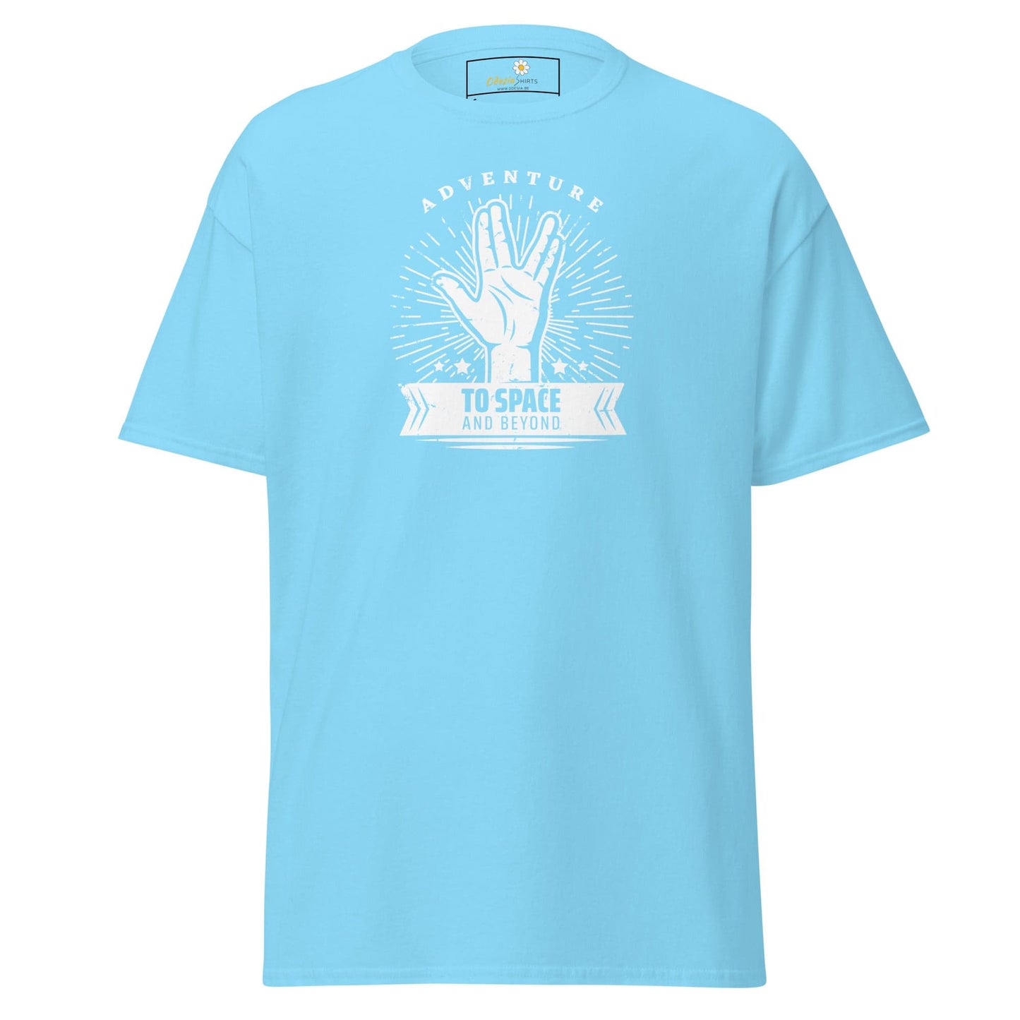 Unisex classic t-shirt - SPACE STAR TREK - REGULAR - Sky / S