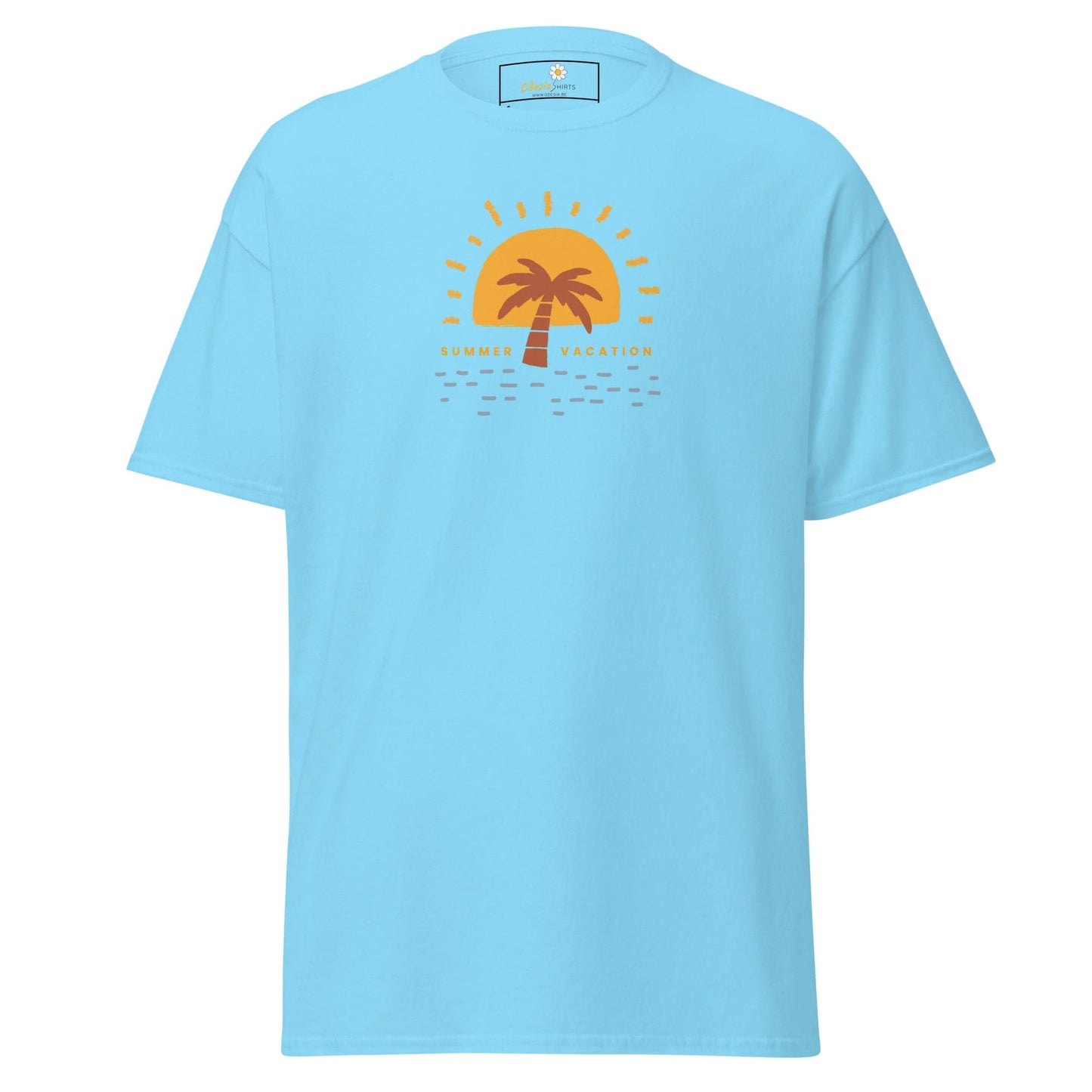 Unisex classic tee - SUMMER VACATION - REGULAR - Sky / S