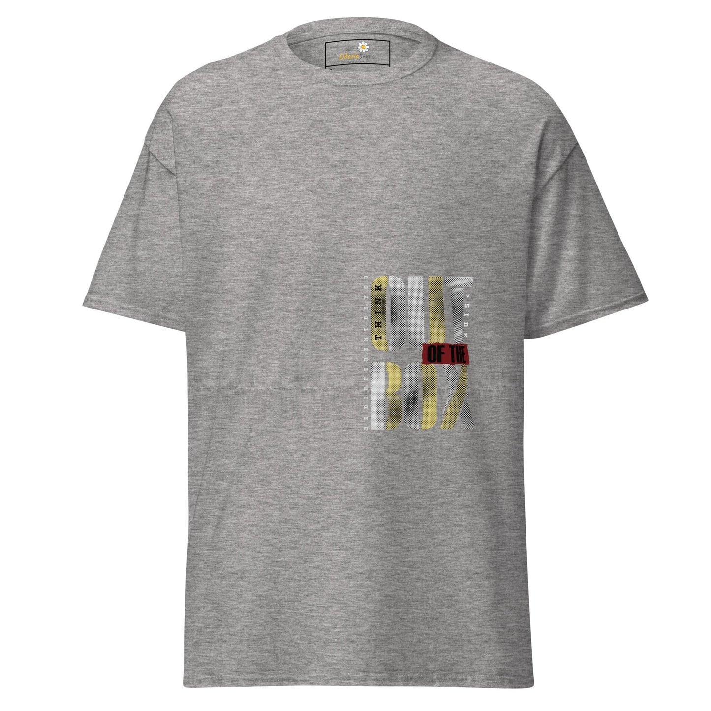 Unisex classic t-shirt - TEXT OUT OTHE BOX - REGULAR - Sport Grey / S
