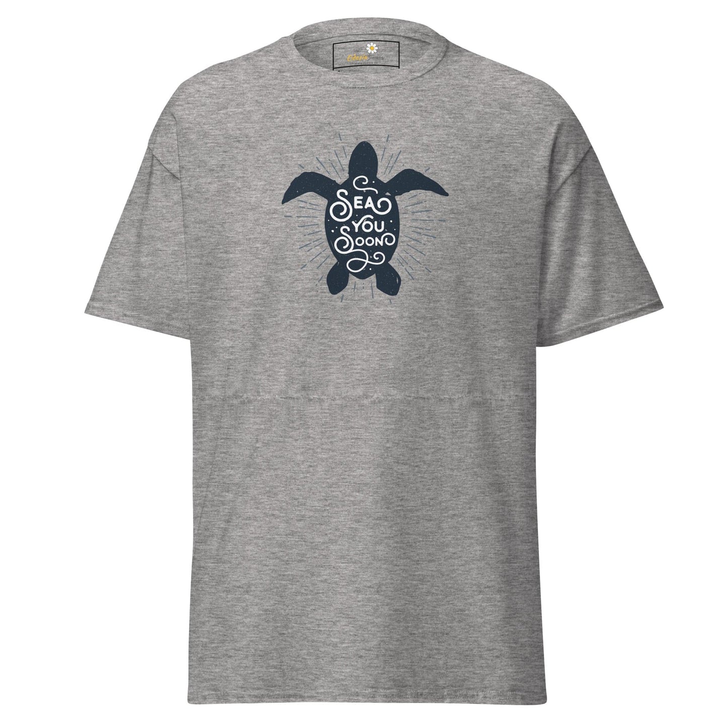 Unisex classic t-shirt - WILD LIFE TORTOISE SEE YOU - REGULAR - Sport Grey / S