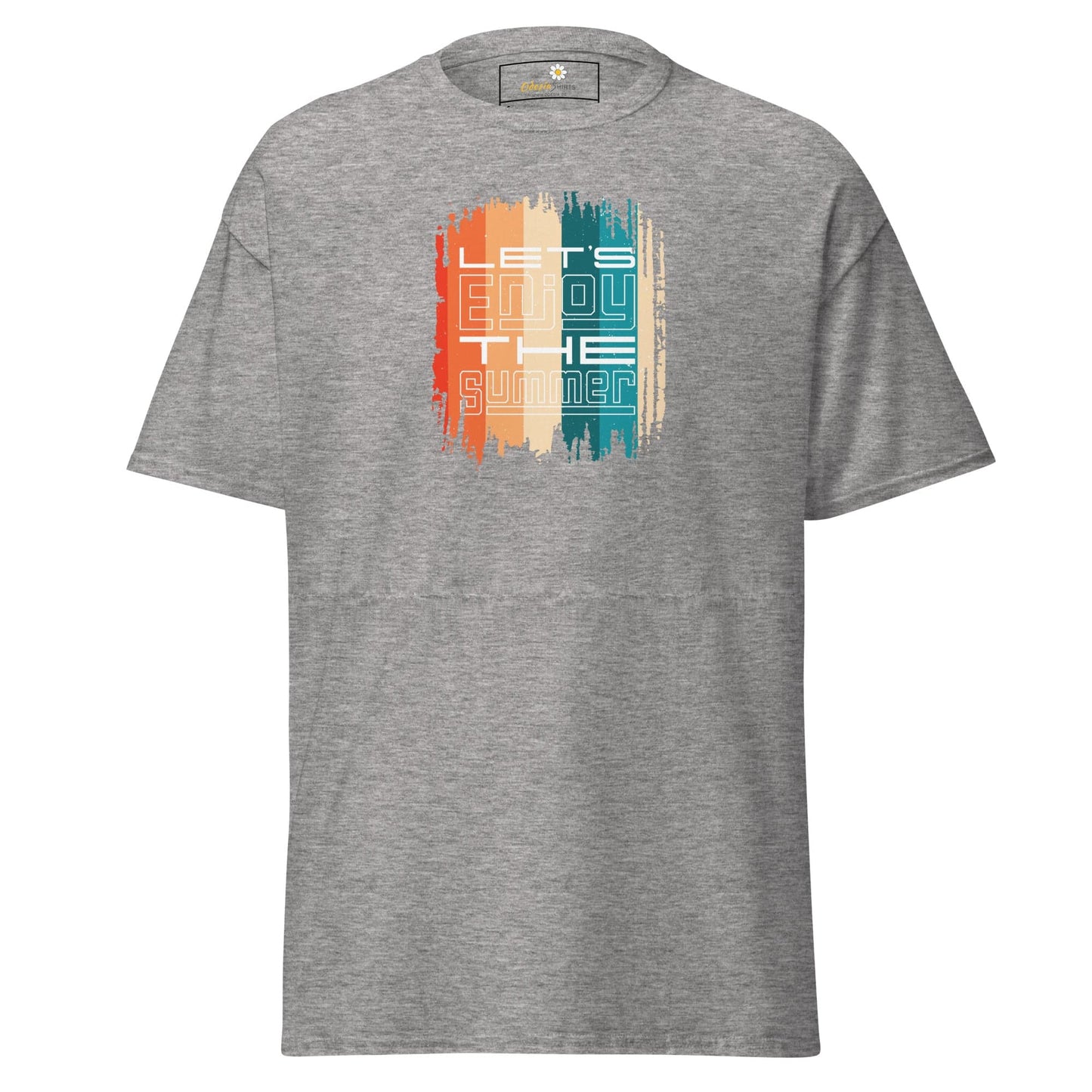 Unisex classic t-shirt - SUMMER LETS ENJOY - REGULAR - Sport Grey / S