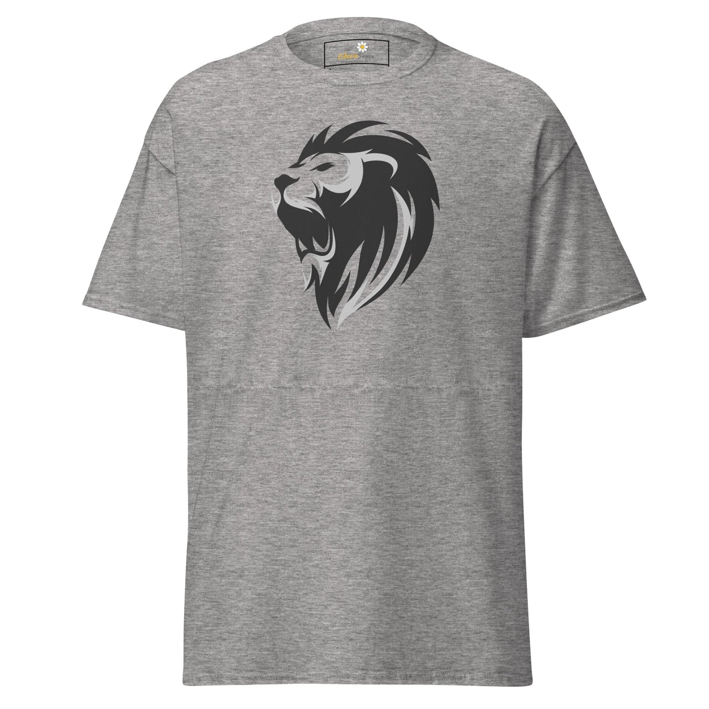 Unisex classic tee - WILD LIFE LION HEAD GREY - REGULAR - Sport Grey / S
