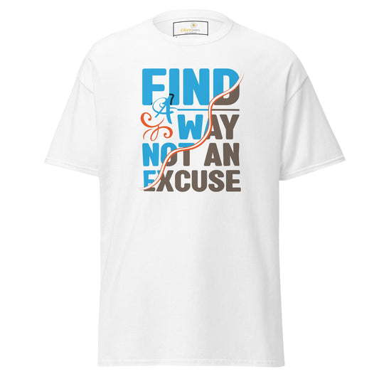 Unisex classic tee - TEXT FIND A WAY NOT AN EXCUSE - REGULAR - White / S