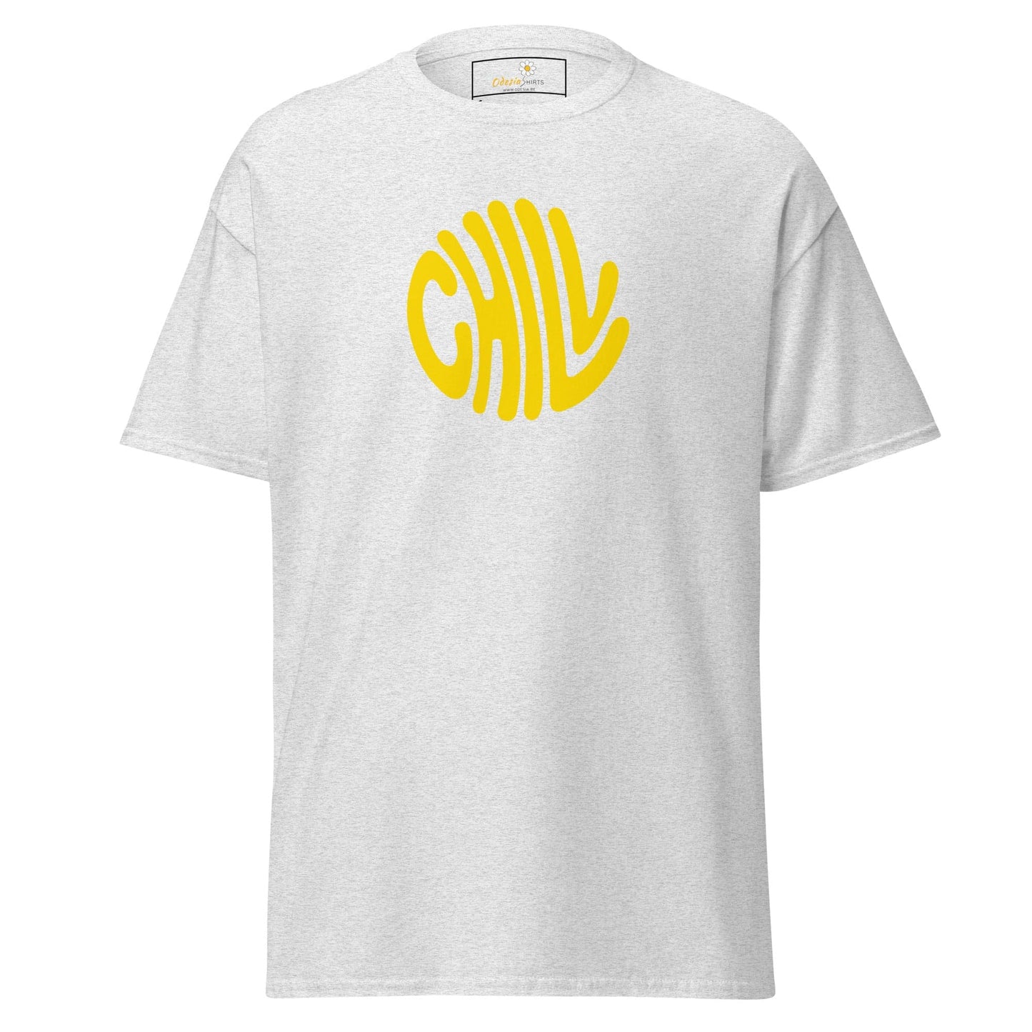 Unisex classic t-shirt - POSITIVE CHILL CIRCLE - REGULAR - Ash / S