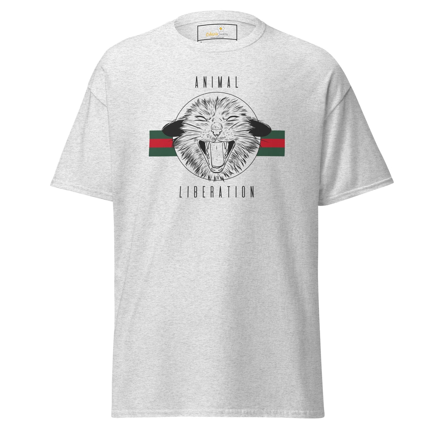 Unisex classic t-shirt - VEGAN ANIMAL LIBERATION - REGULAR - Ash / S