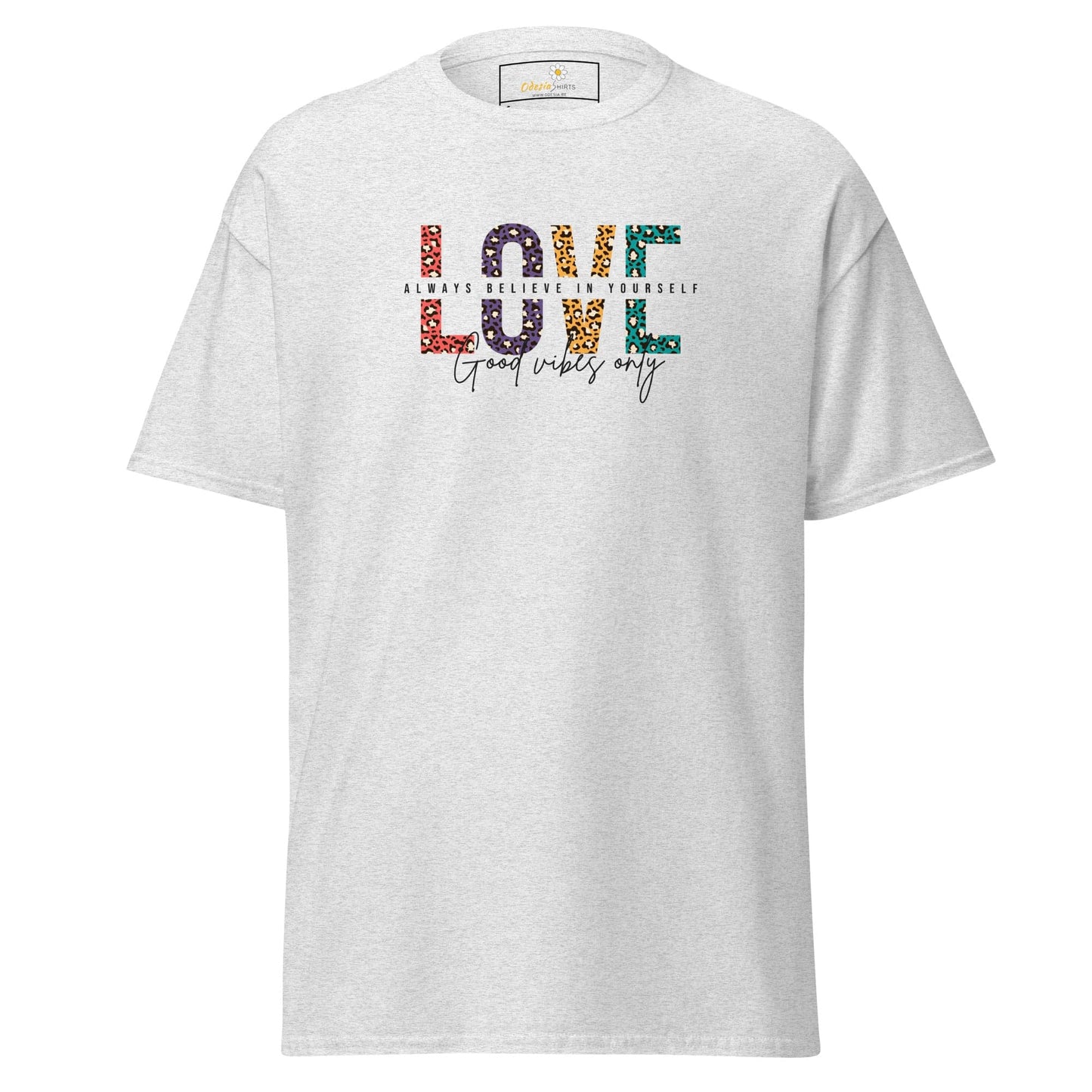 Unisex classic t-shirt - TEXT LOVE YOURSELF - REGULAR - Ash / S