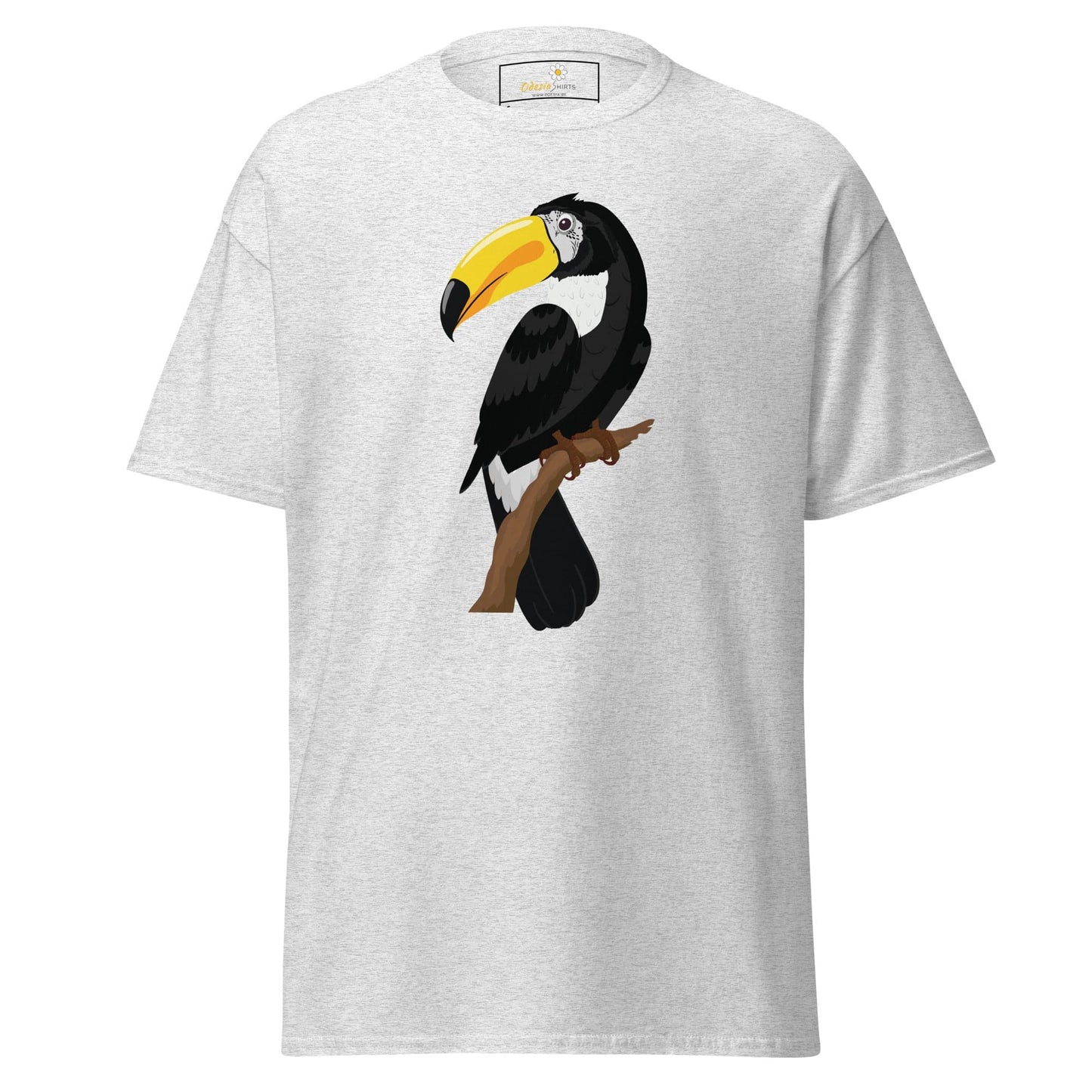 Unisex classic t-shirt - WILD LIFE TOUCAN BIRD - REGULAR - Ash / S