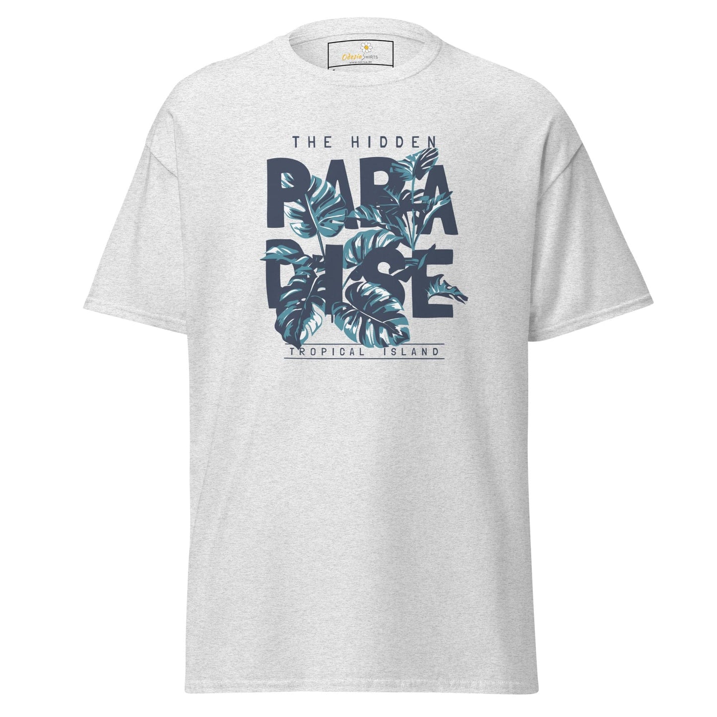 Unisex classic t-shirt - SUMMER HIDDEN PARADISE - REGULAR - Ash / S