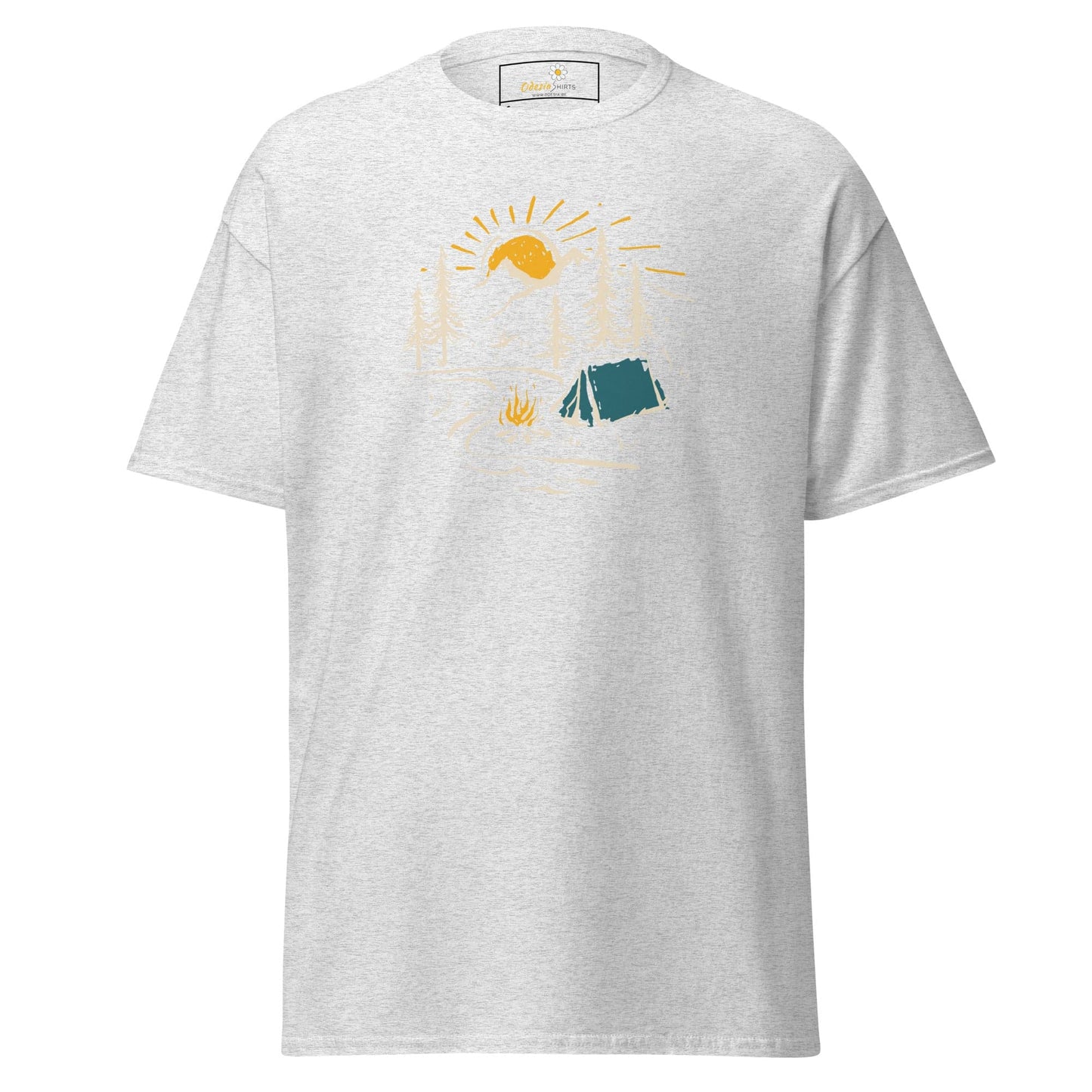 Unisex classic t-shirt - ADVENTURE CAMPFIRE CIRCLE - REGULAR - Ash / S