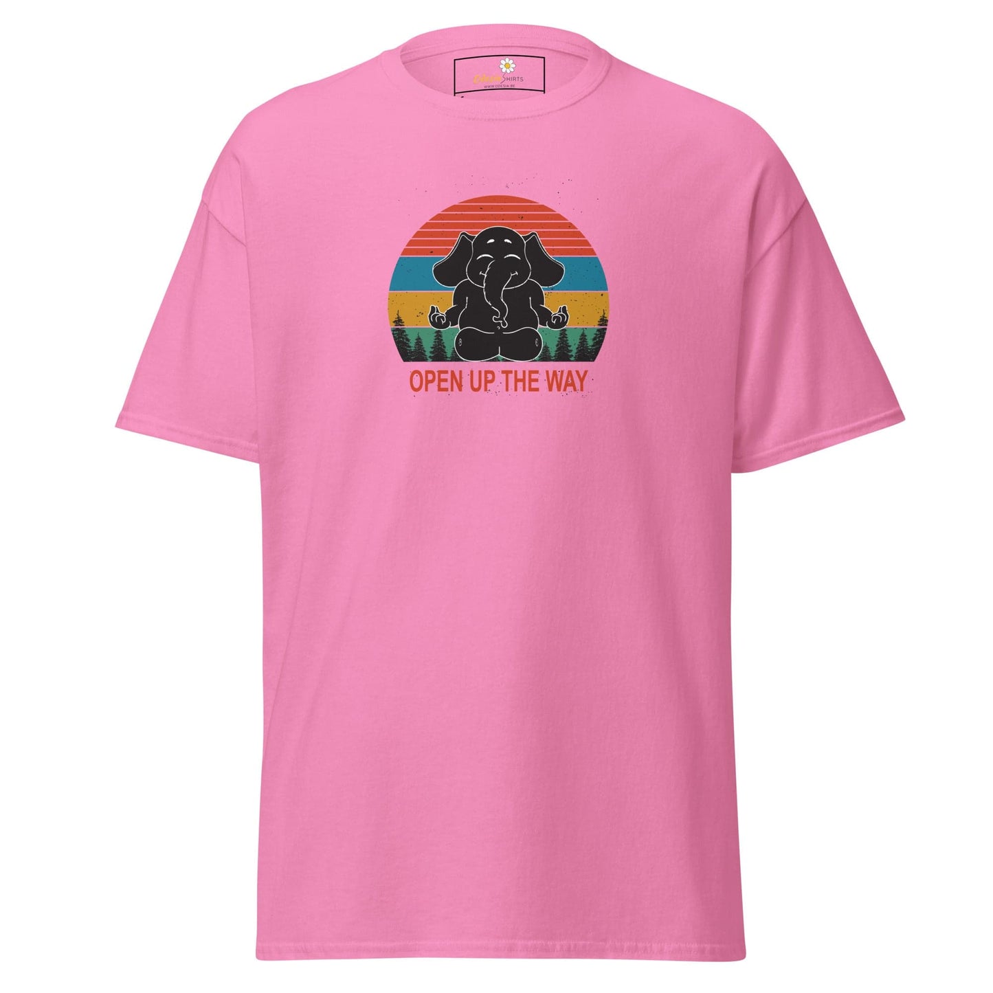 Unisex classic t-shirt - WILDLIFE ELEPHANT SPIRITUAL - REGULAR - Azalea / S
