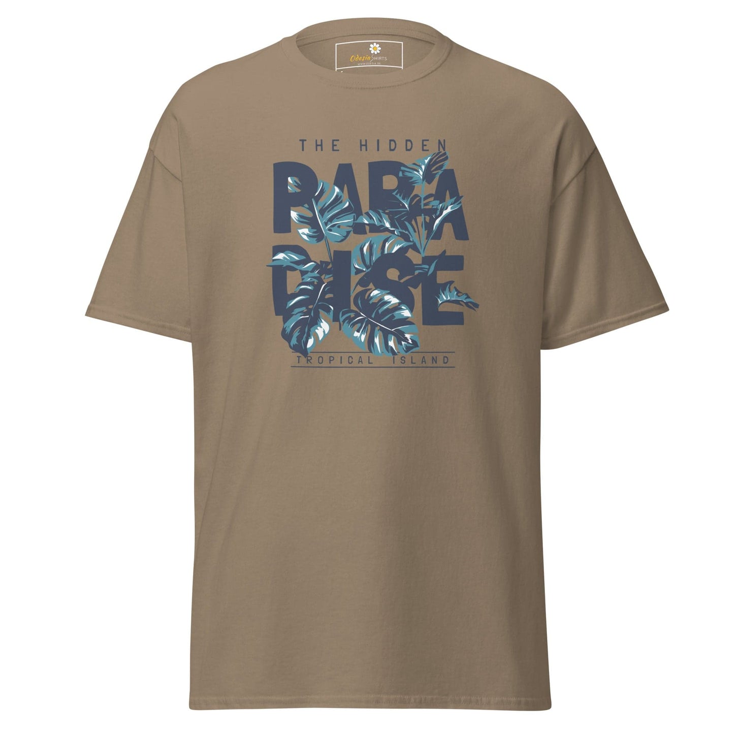 Unisex classic t-shirt - SUMMER HIDDEN PARADISE - REGULAR - Brown Savana / S