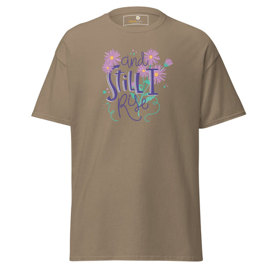 Unisex classic t-shirt - POSITIVE AND STILL I GROW - REGULAR - Brown Savana / S