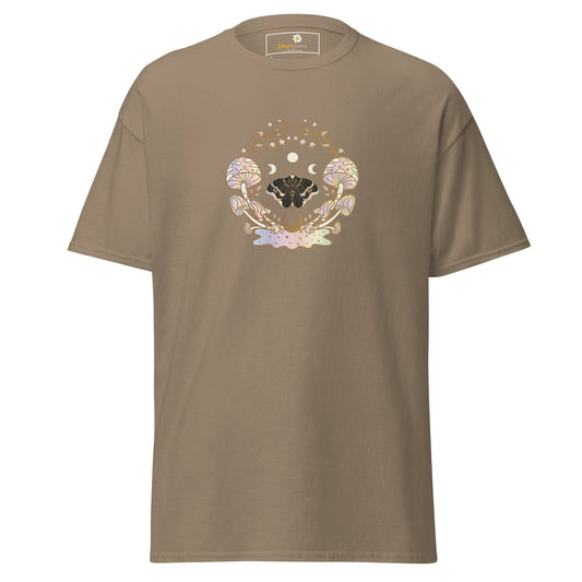 Unisex classic t-shirt - MYSTIC MAGIC MUSHROOMS - REGULAR - Brown Savana / S