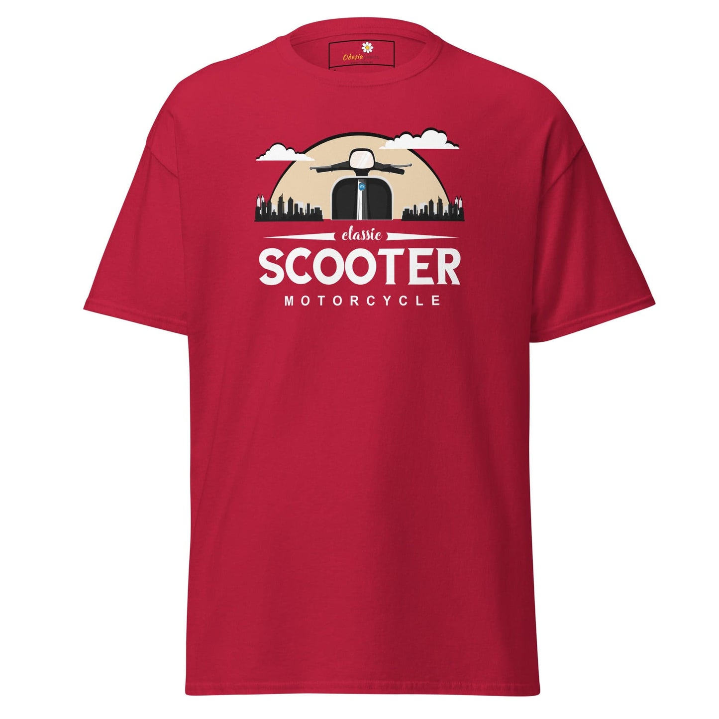 Unisex classic t-shirt - MOTOR SCOOTER RIDE - REGULAR - Cardinal / S
