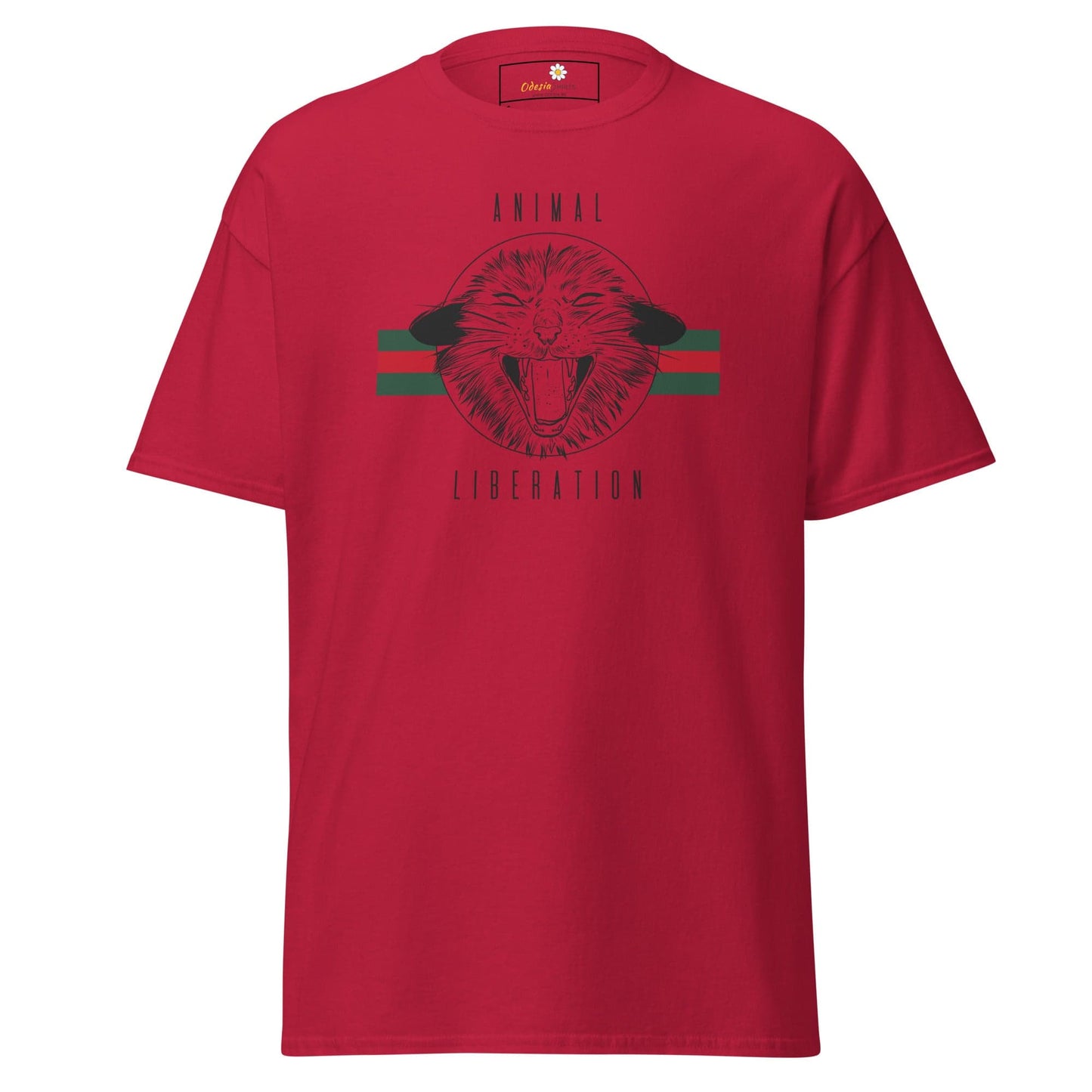 Unisex classic t-shirt - VEGAN ANIMAL LIBERATION - REGULAR - Cardinal / S