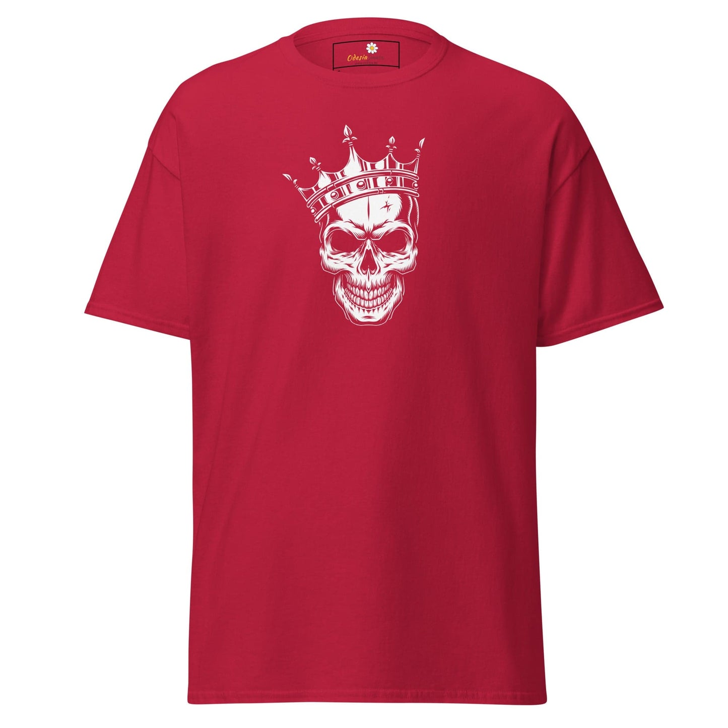 Unisex classic t-shirt - SKULL KING - REGULAR - Cardinal / S