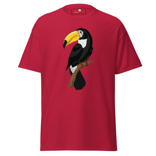 Unisex classic t-shirt - WILD LIFE TOUCAN BIRD - REGULAR - Cardinal / S