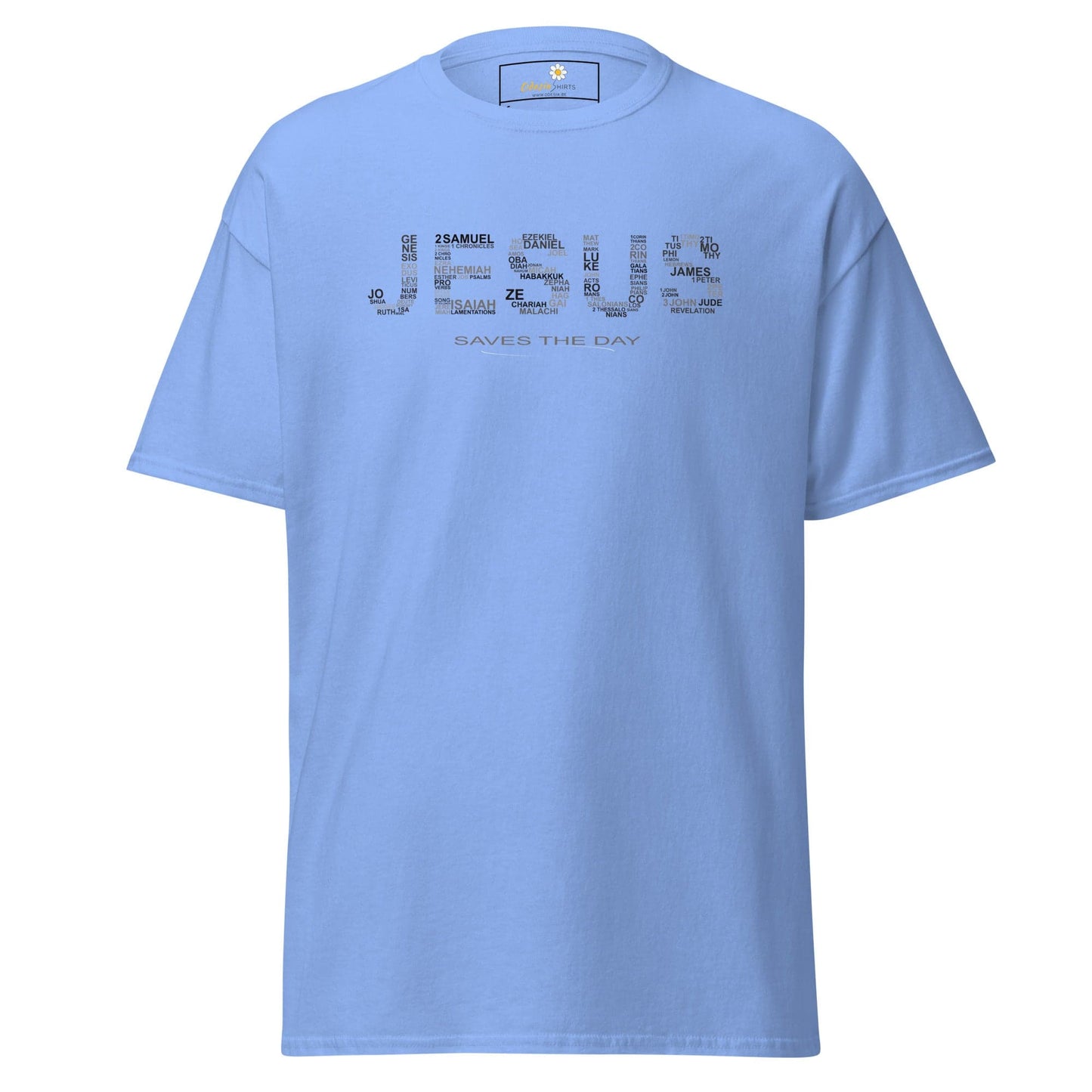 Unisex classic t-shirt - SPIRITUAL JESUS SAVES DAY - REGULAR - Carolina Blue / S
