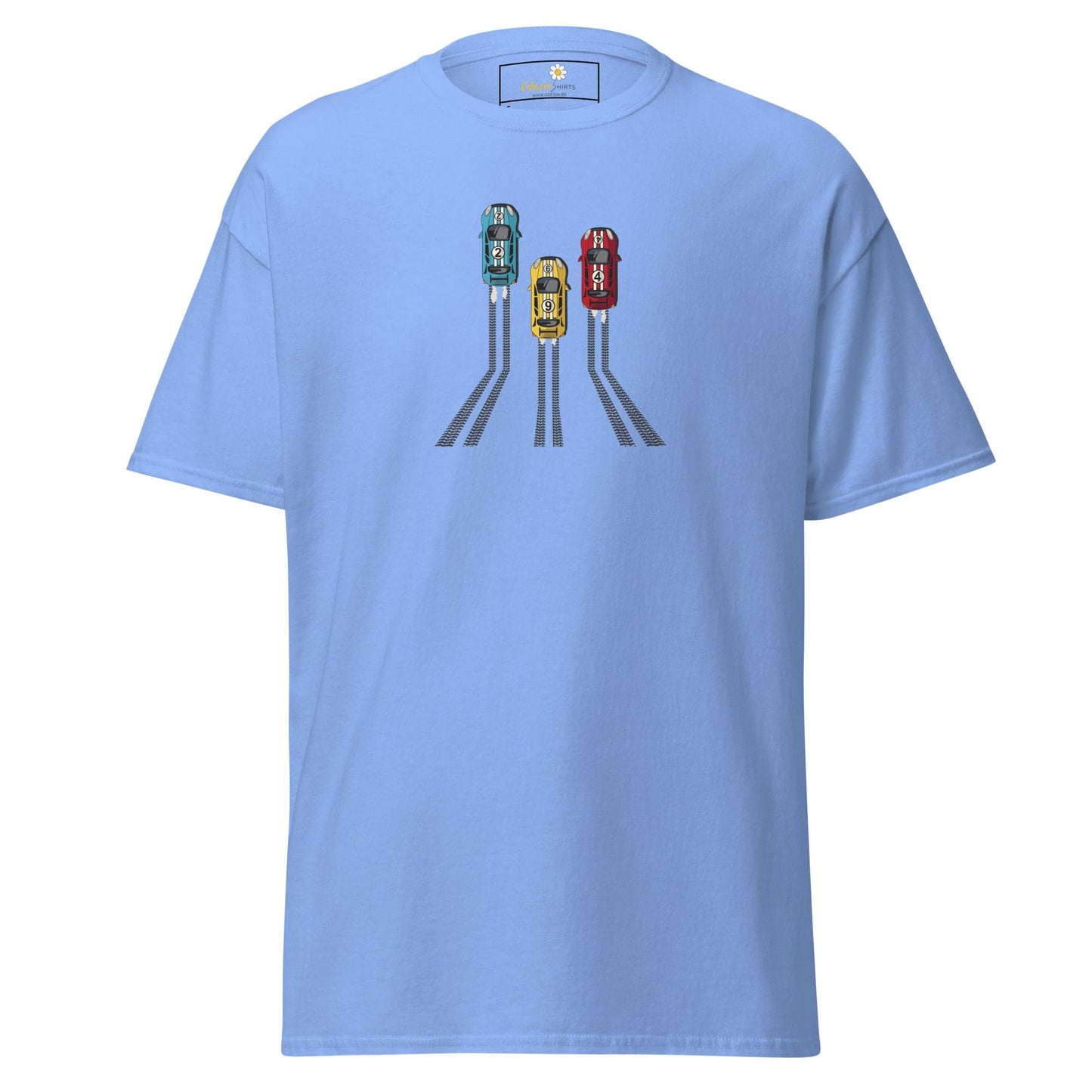 Unisex classic t-shirt - SPORT RACING CARS - REGULAR - Carolina Blue / S