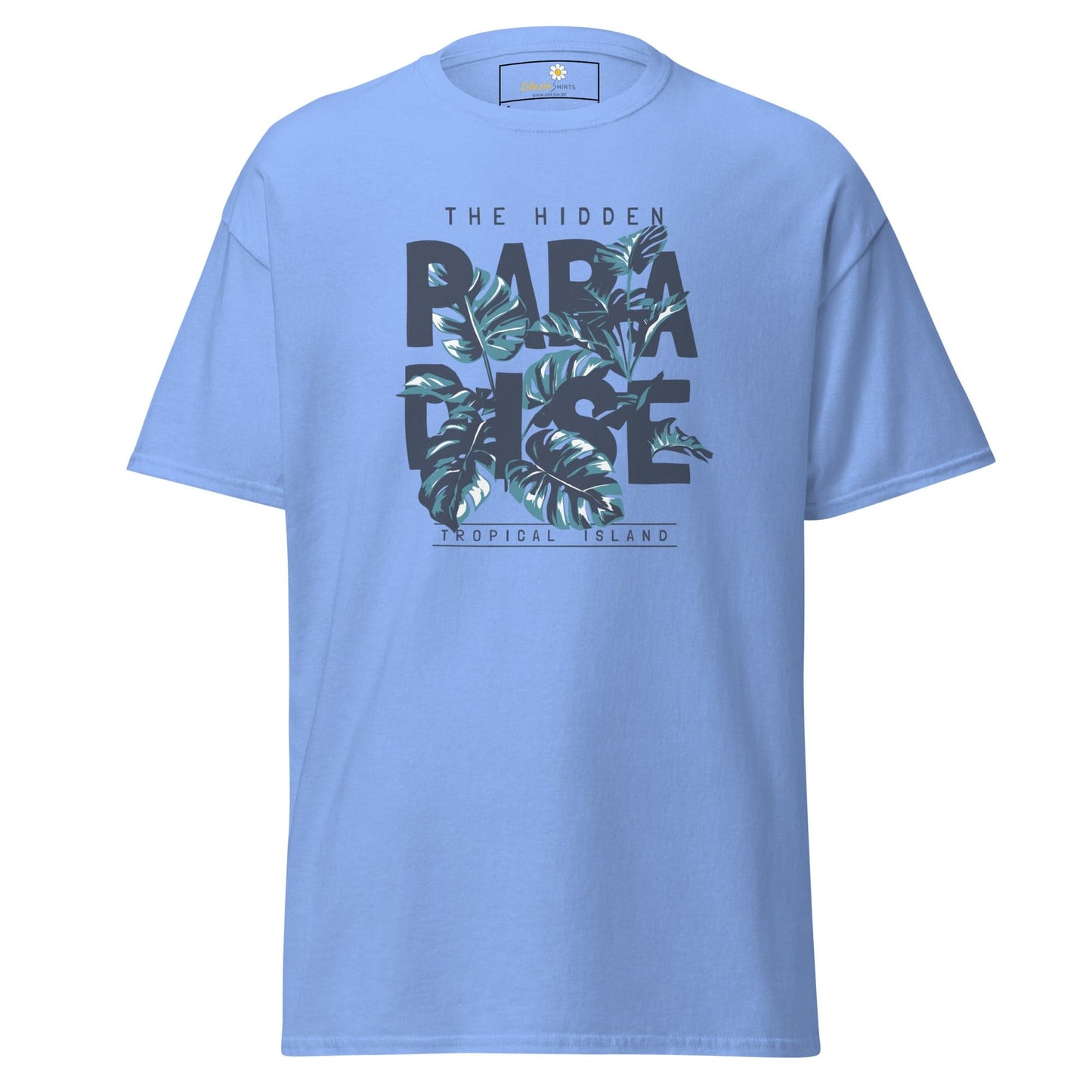 Unisex classic t-shirt - SUMMER HIDDEN PARADISE - REGULAR - Carolina Blue / S
