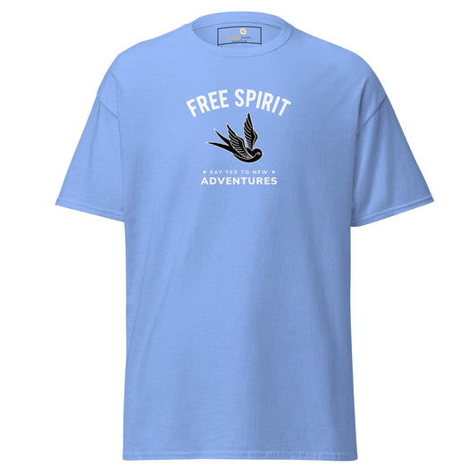 Unisex classic t-shirt - SPIRITUAL FREE SPIRIT SAY YES - REGULAR - Carolina Blue / S