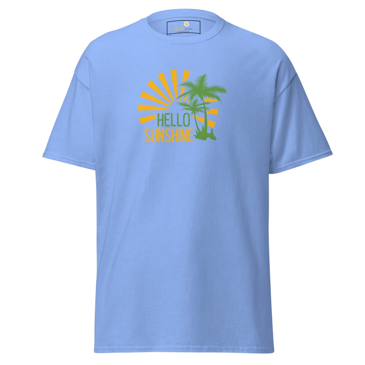 Unisex classic t-shirt - SUMMER HELLO SUNSHINE - REGULAR - Carolina Blue / S
