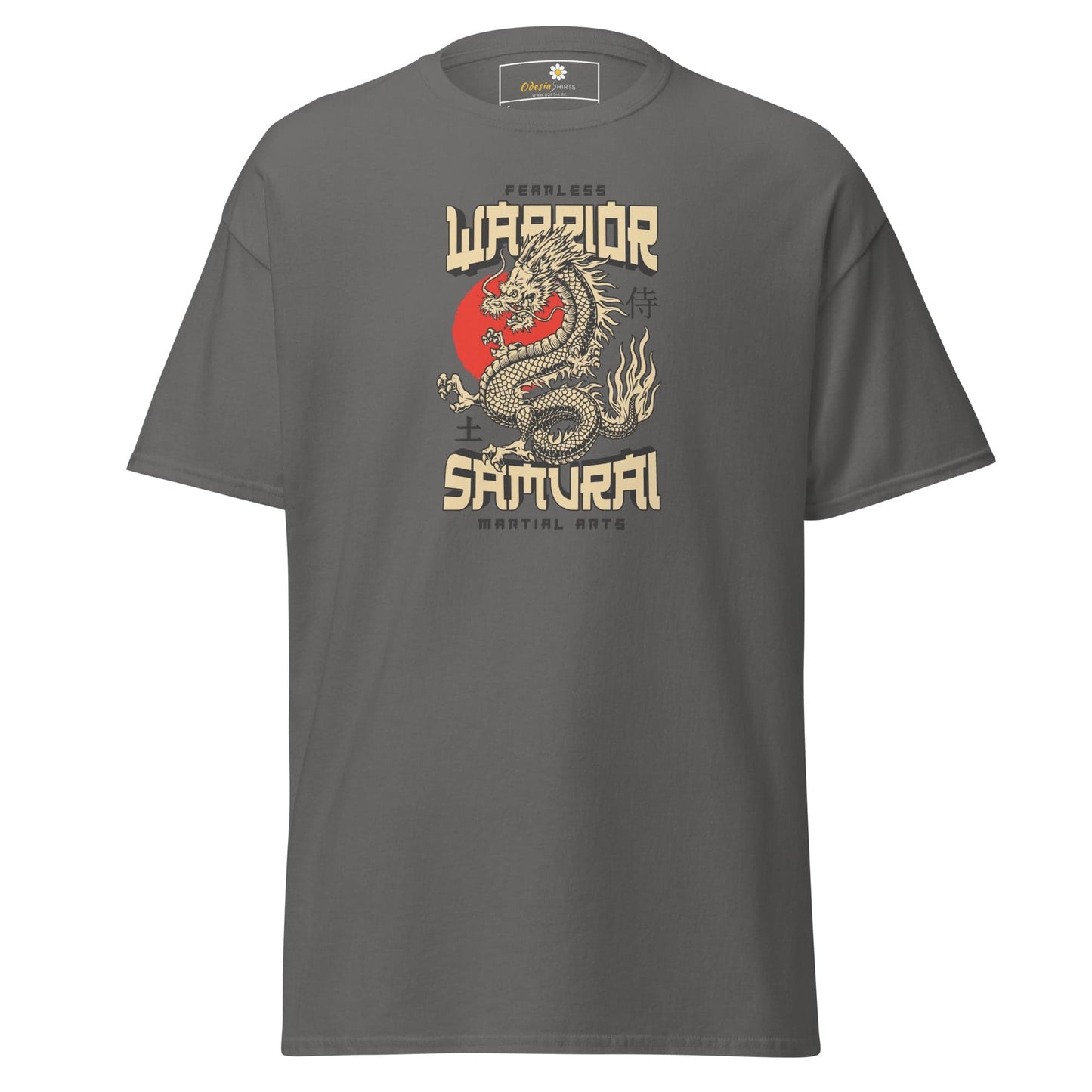 Unisex classic t-shirt - MYSTIC FEARLESS DRAGON - REGULAR - Charcoal / S