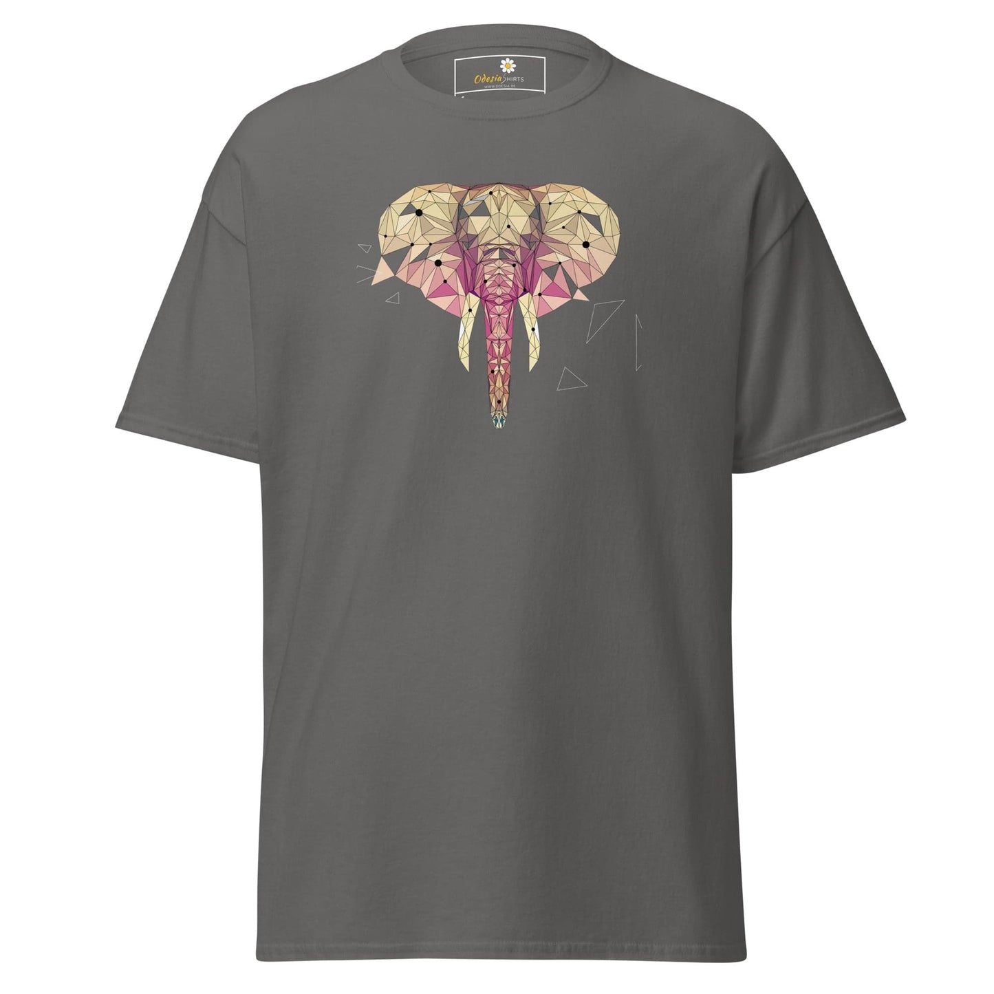 Unisex classic t-shirt - ABSTRACT WILD LIFE ELEPHANT - REGULAR - Charcoal / S