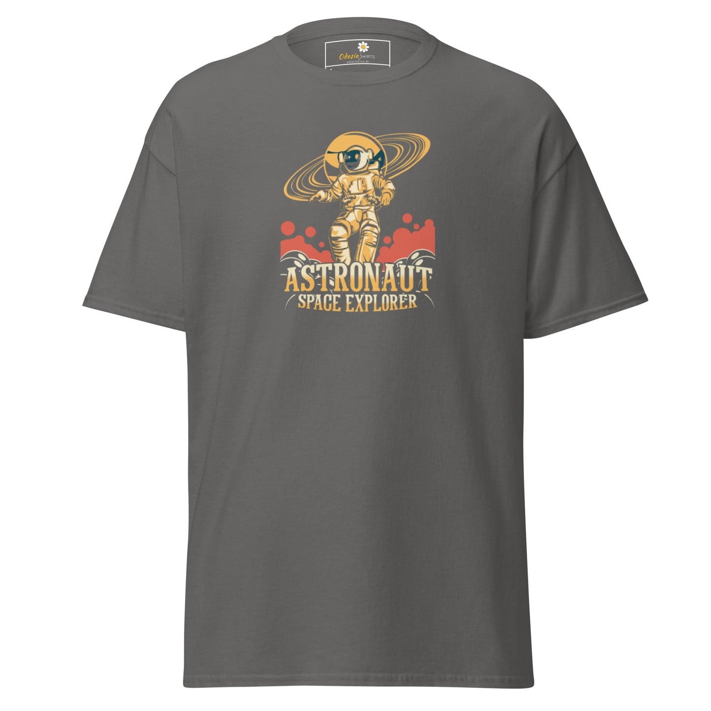 Unisex classic t-shirt - ASTRONAUT SPACE EXPLORER - REGULAR - Charcoal / S