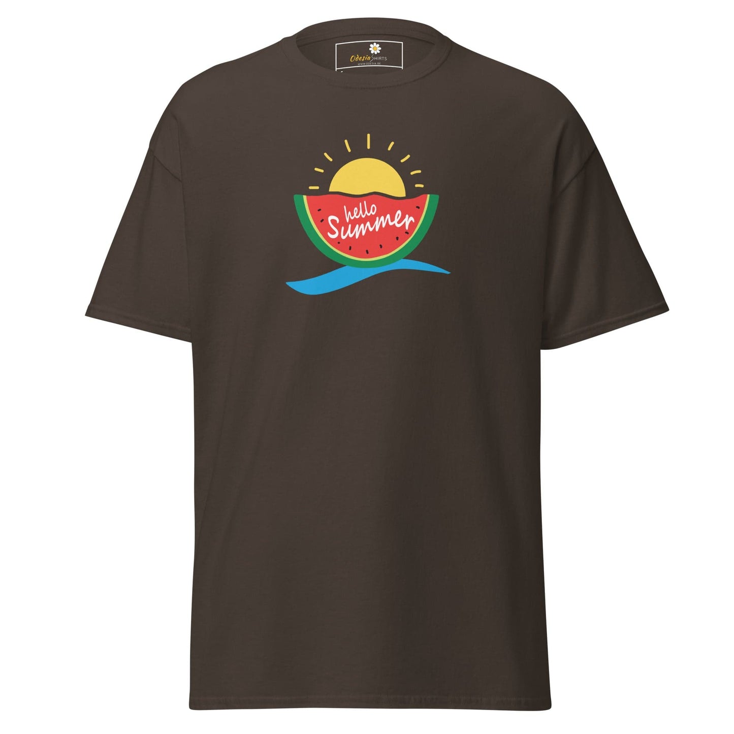 Brown T-shirt with summer graphic from T-SHIRT DESIGN TEE MAN WOMAN S-XL collection