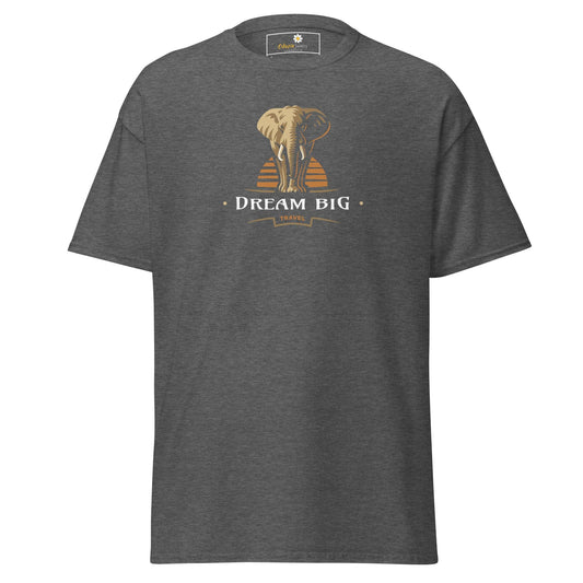 Unisex classic t-shirt - WILD LIFE DREAM BIG - REGULAR - Dark Heather / S