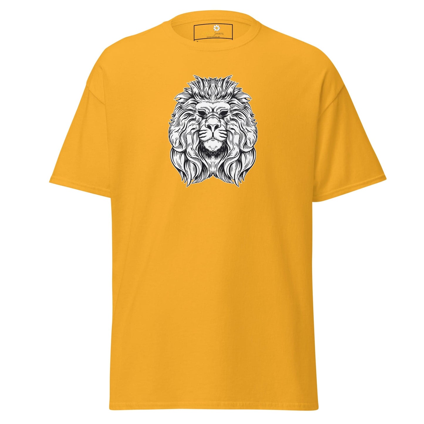 Unisex classic t-shirt - WILD LIFE LION HEAD - REGULAR - Gold / S