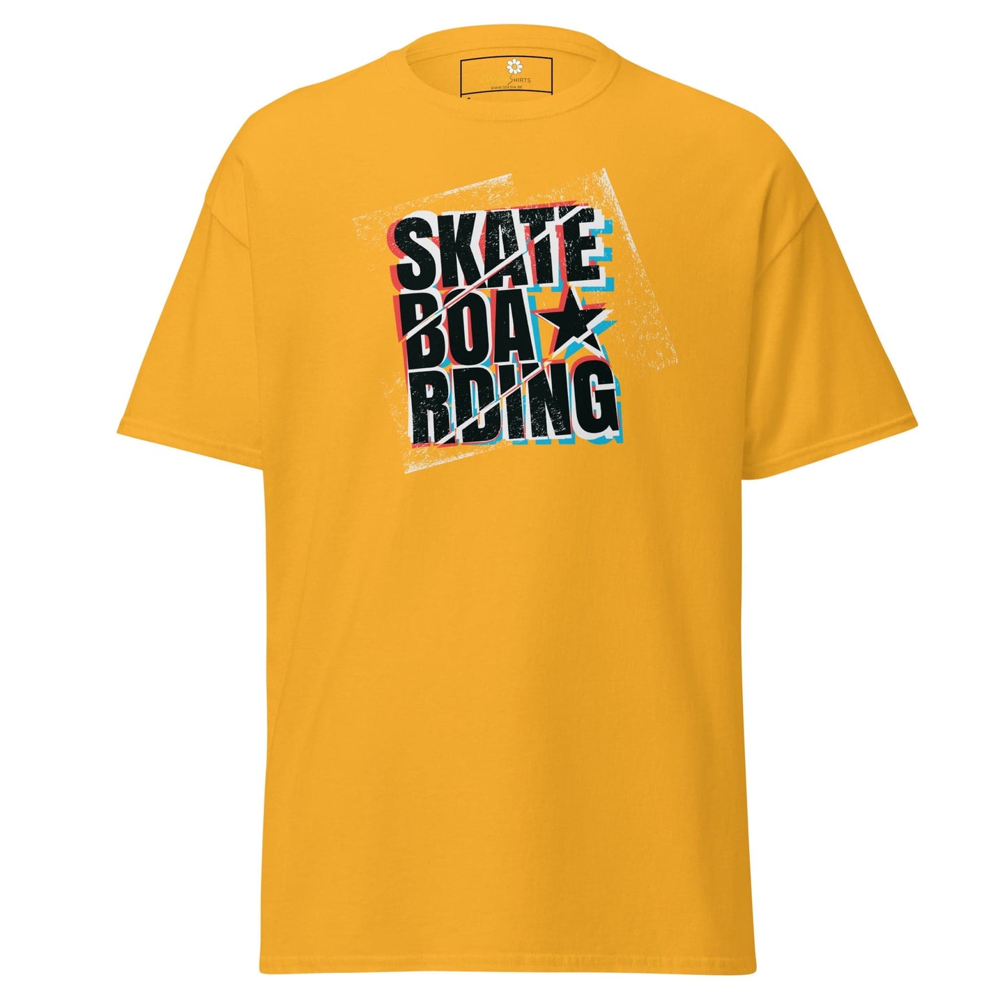 Unisex classic t-shirt - URBAN SPORT SKATEBOARDING - REGULAR - Gold / S