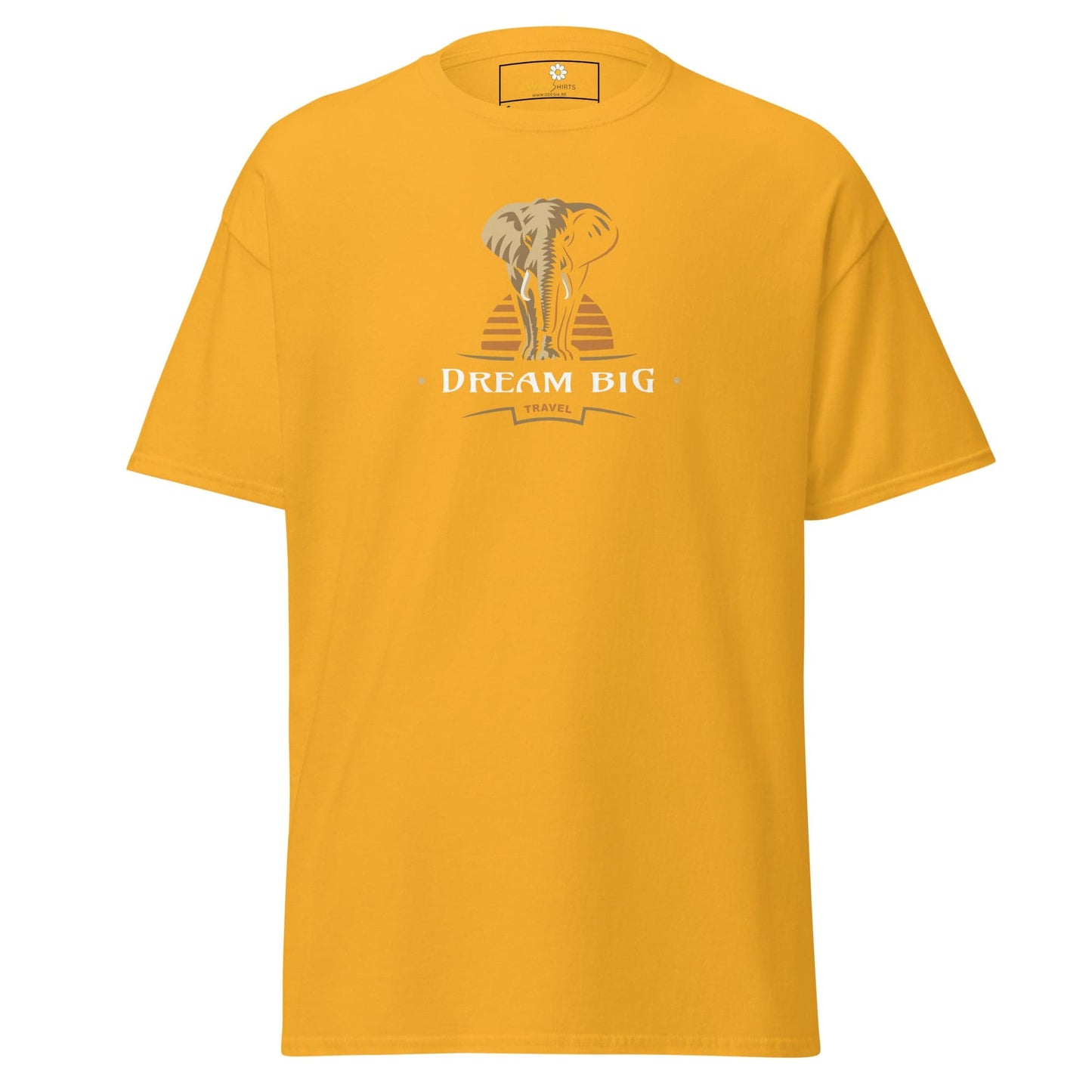 Unisex classic t-shirt - WILD LIFE DREAM BIG - REGULAR - Gold / S