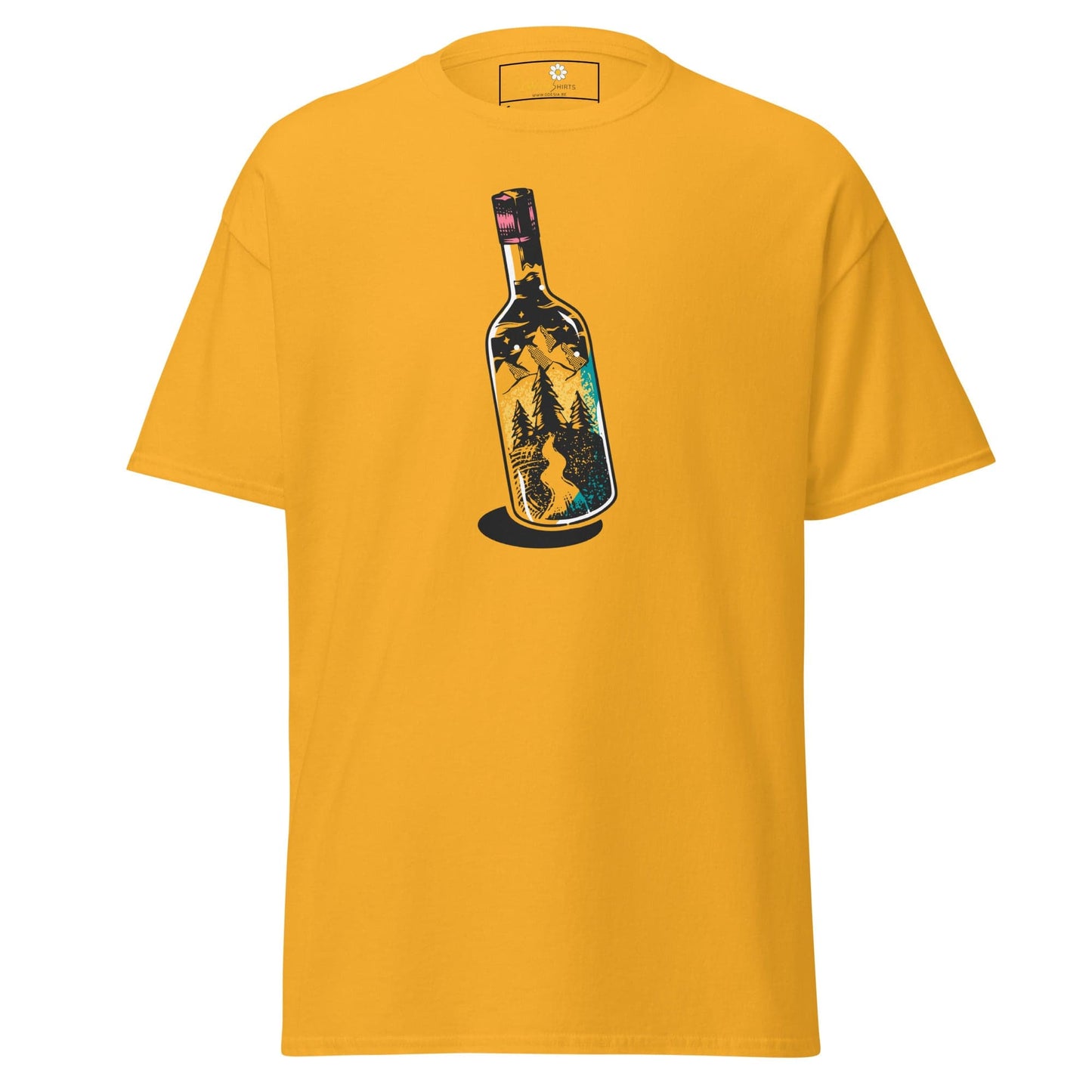 Unisex classic t-shirt - FANTASY LIGHT BOTTLE - REGULAR - Gold / S