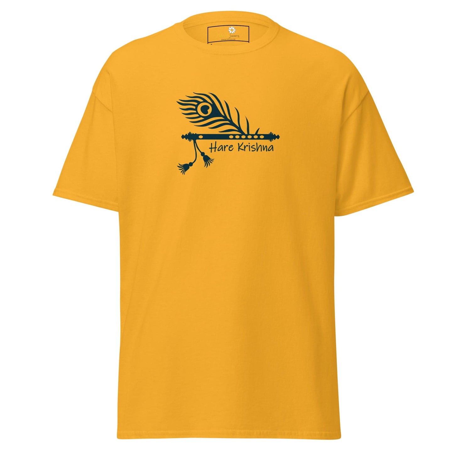 Unisex classic t-shirt - SPIRITUAL HARE KRISHNA - REGULAR - Gold / S