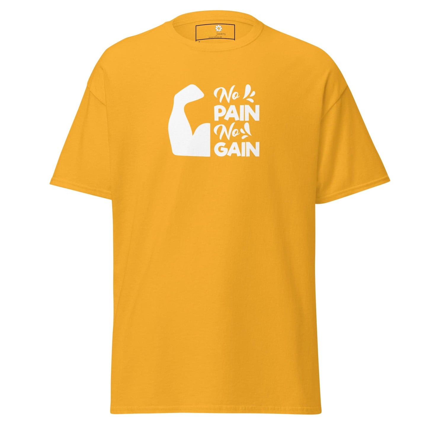 Unisex classic t-shirt - SPORT BIG MUSCLES - REGULAR - Gold / S