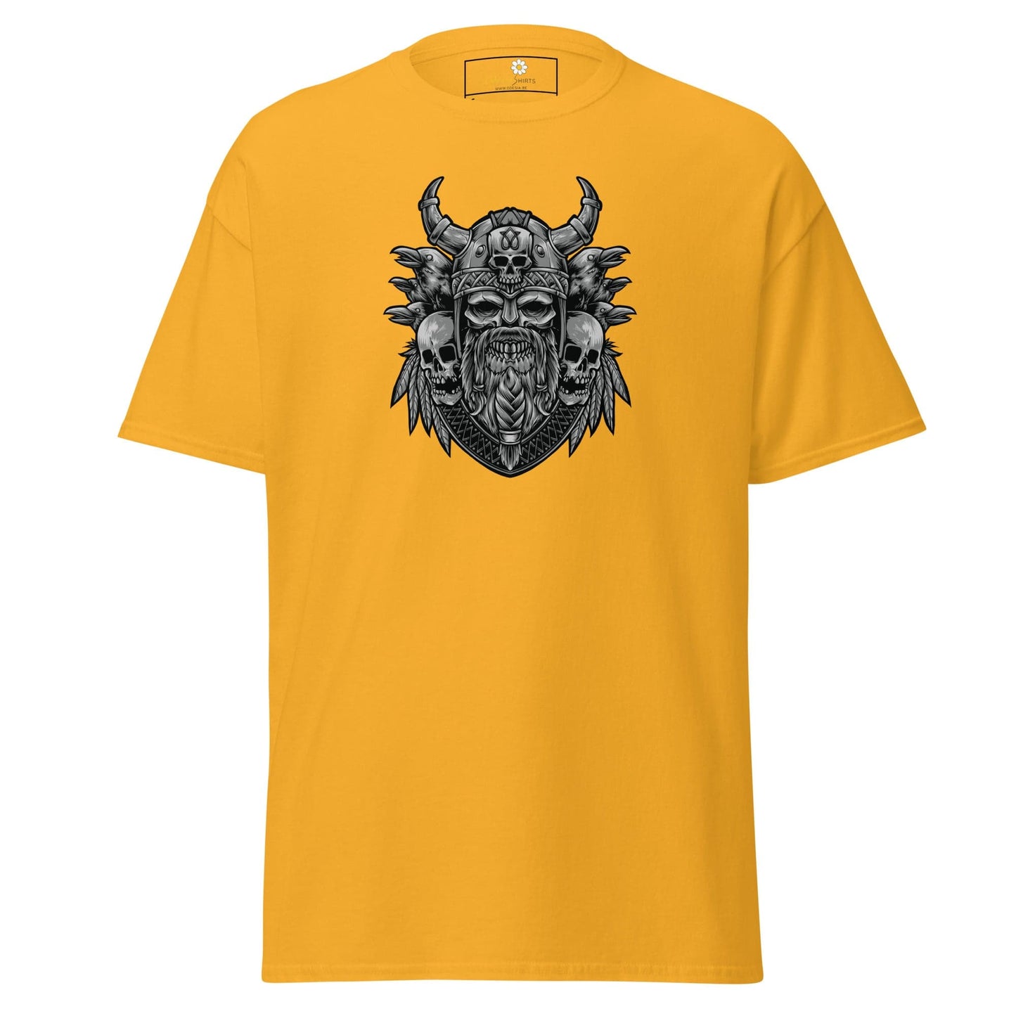 Unisex classic t-shirt - MYSTIC SKULL VIKING - REGULAR - Gold / S